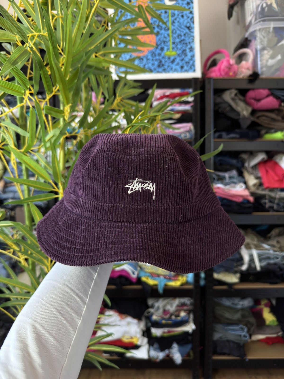 Stussy VINTAGE VELVET STUSSY 2000s HAT PANAMA Size ONE SIZE - 2 Thumbnail