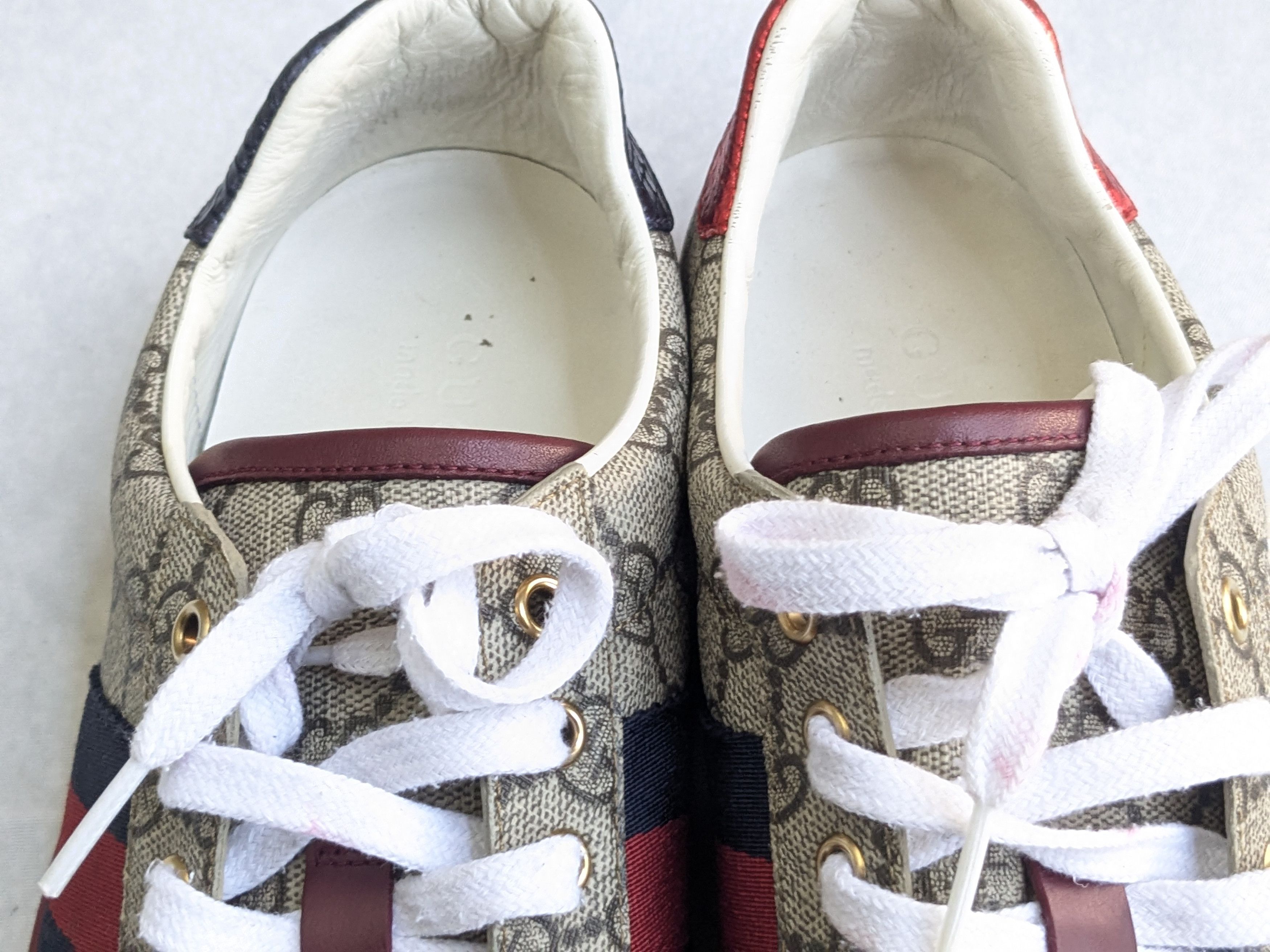 Gucci Gucci Ace GG Supreme Sneakers 429445 Red 8.5 Size US 8.5 / EU 41-42 - 7 Thumbnail