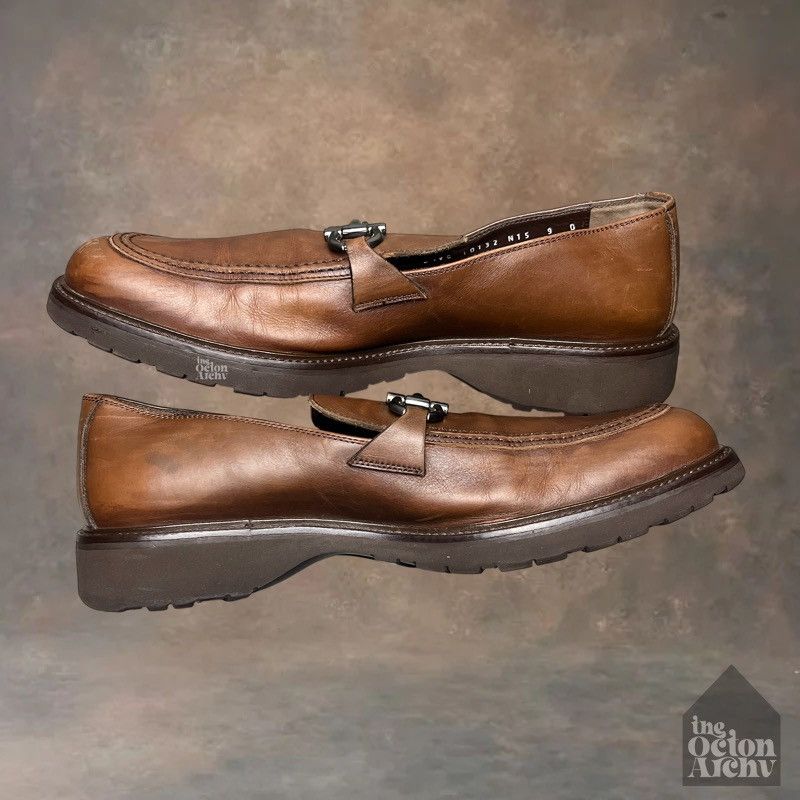 Salvatore Ferragamo Salvatore Ferragamo Gancini Plaque Loafers 'Brown' 10132 Size US 9 / EU 42 - 5 Thumbnail