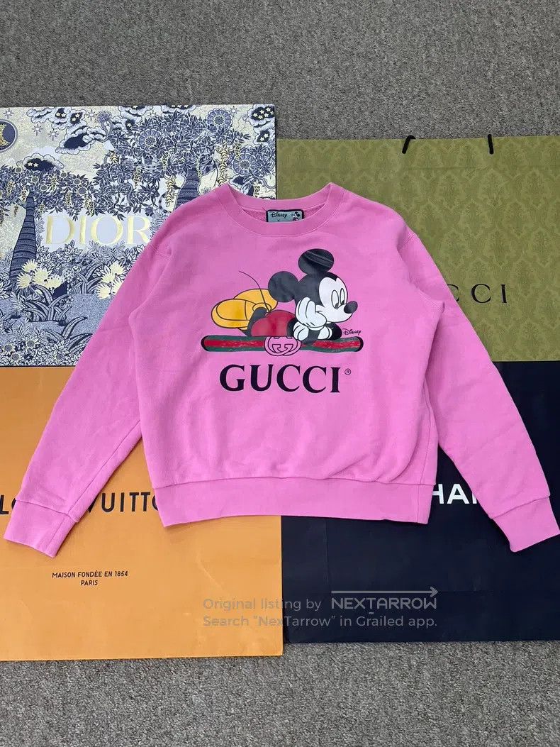 Gucci Gucci Pink Mickey sweatshirt Size XXS / US 00 / IT 34 - 1 Thumbnail