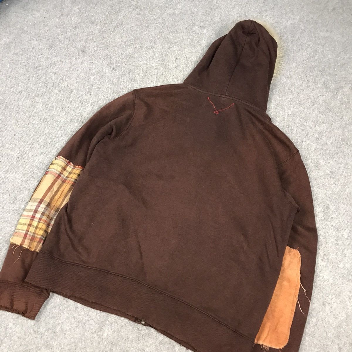 Designer × Japanese Brand × Tornado Mart KITTLT PATCHWORK STYLE FUR HOODIES RARE JACKET Size US M / EU 48-50 / 2 - 15 Thumbnail