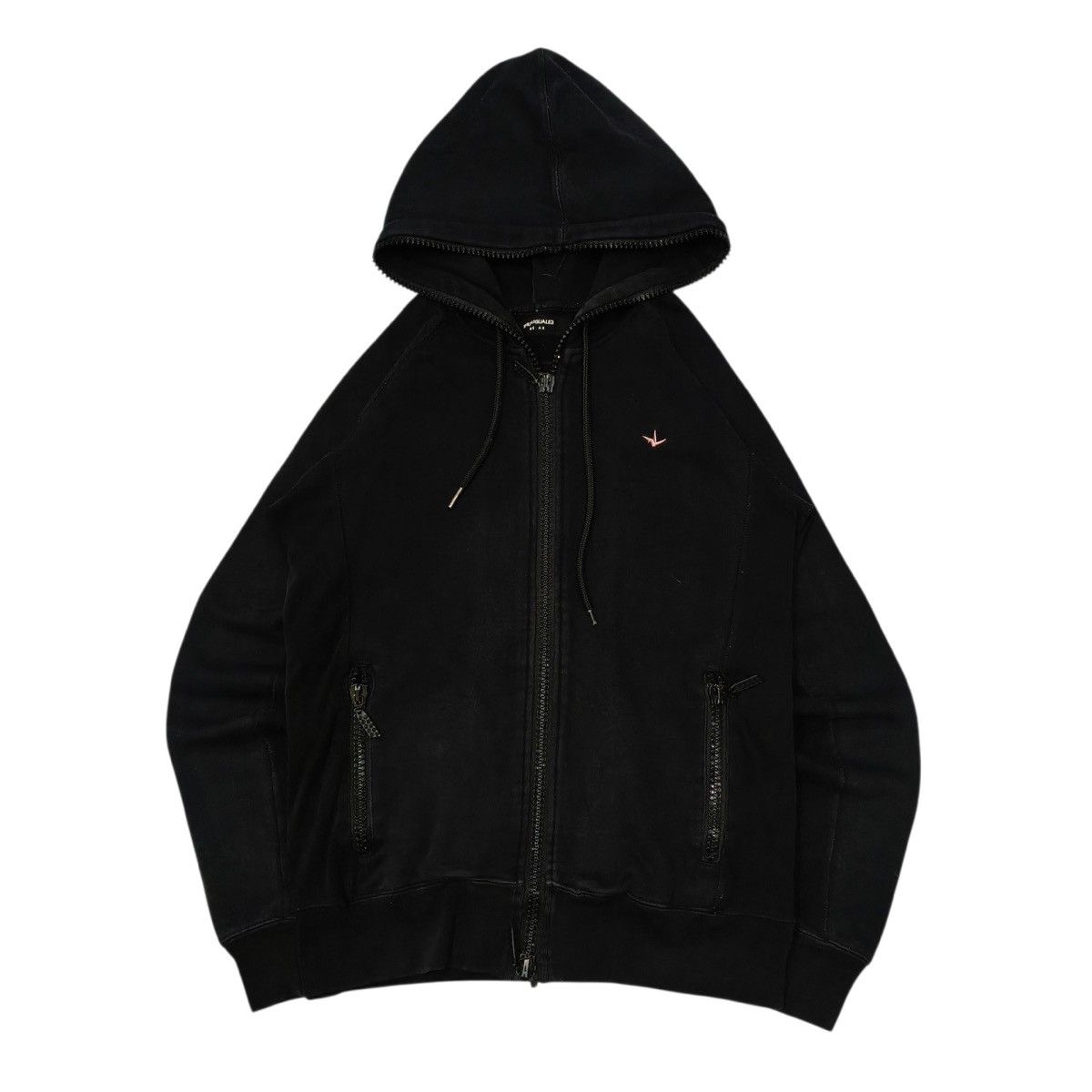 Japanese Brand Japanese 1piu1uguale3 Relax Small Logo Full Zip Hoodie Size US M / EU 48-50 / 2 - 2 Thumbnail