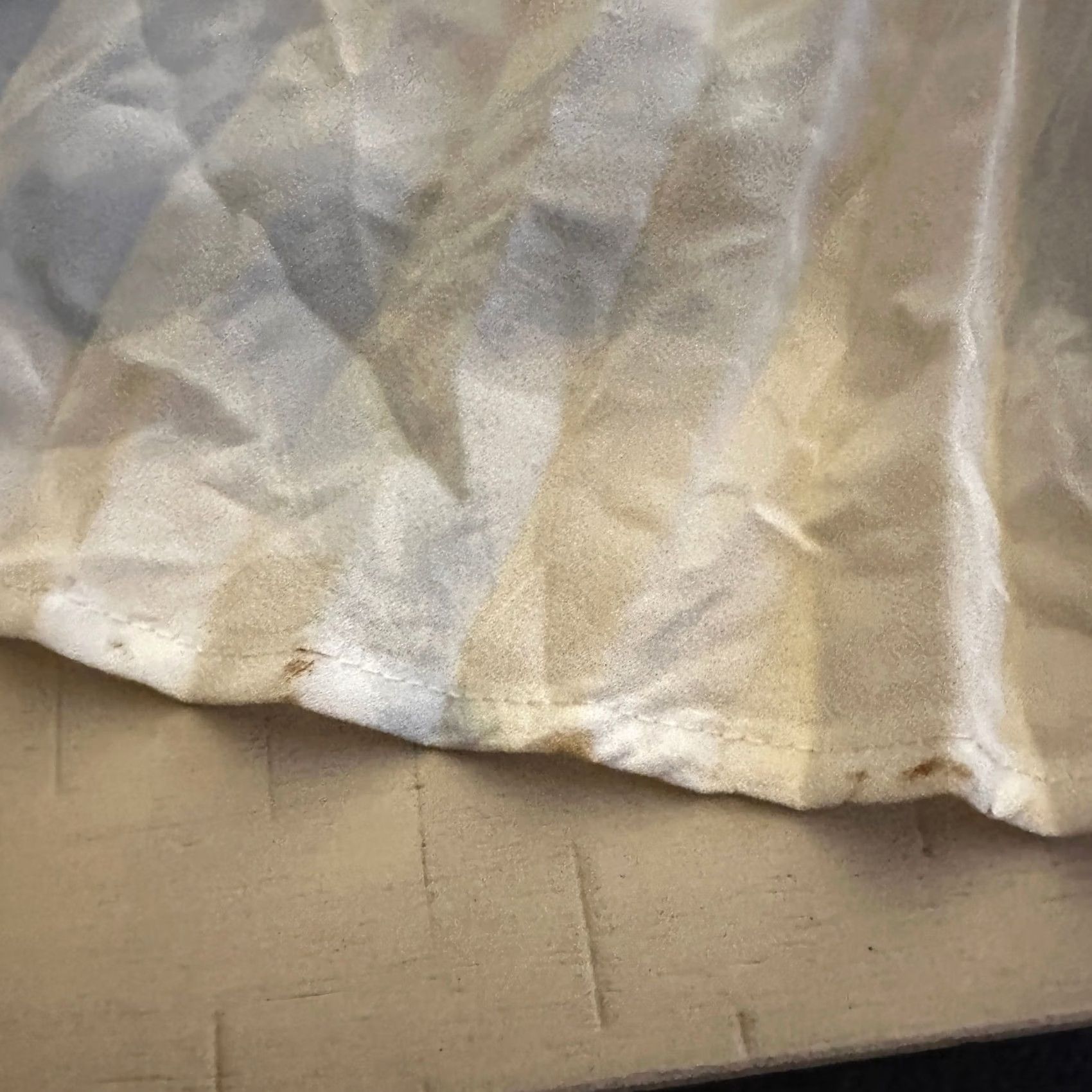 Vintage Babaton Skirt Midi White Blue Abstract Floral Elastic Waist Pleated Lightweight Chiffon Casual Womens S Size 28" / US 6 / IT 42 - 5 Thumbnail