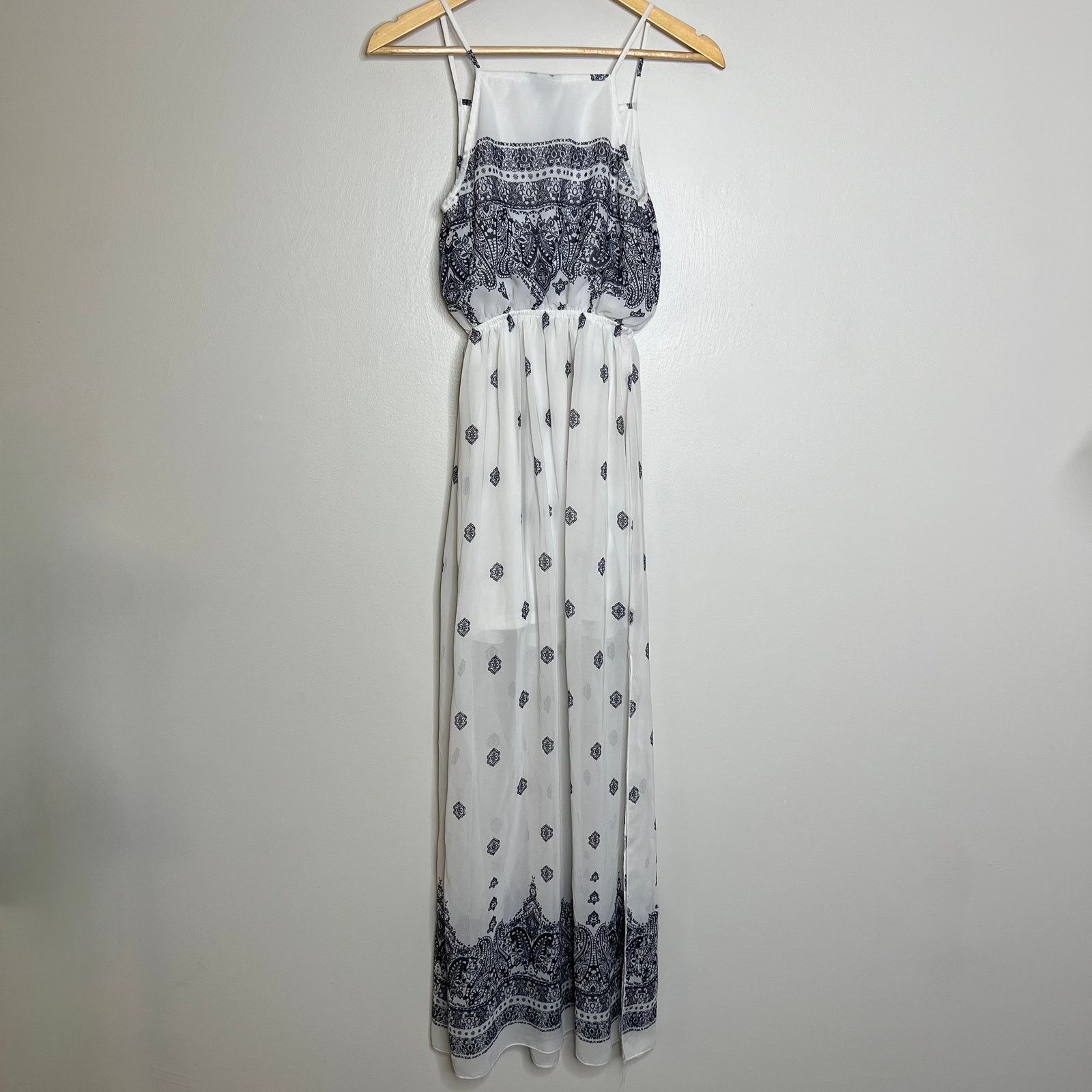Other Rue 21 White Paisley Patterned Maxi Dress Size S / US 4 / IT 40 - 5 Thumbnail