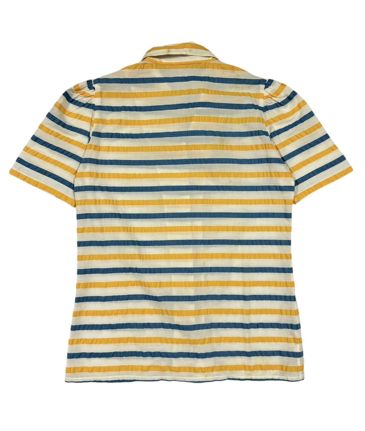 Christian Dior Monsieur × Vintage Vtg🔥Christian Dior Pret-A-Porter Striped Wrickle Shirt Size S / US 4 / IT 40 - 2 Thumbnail