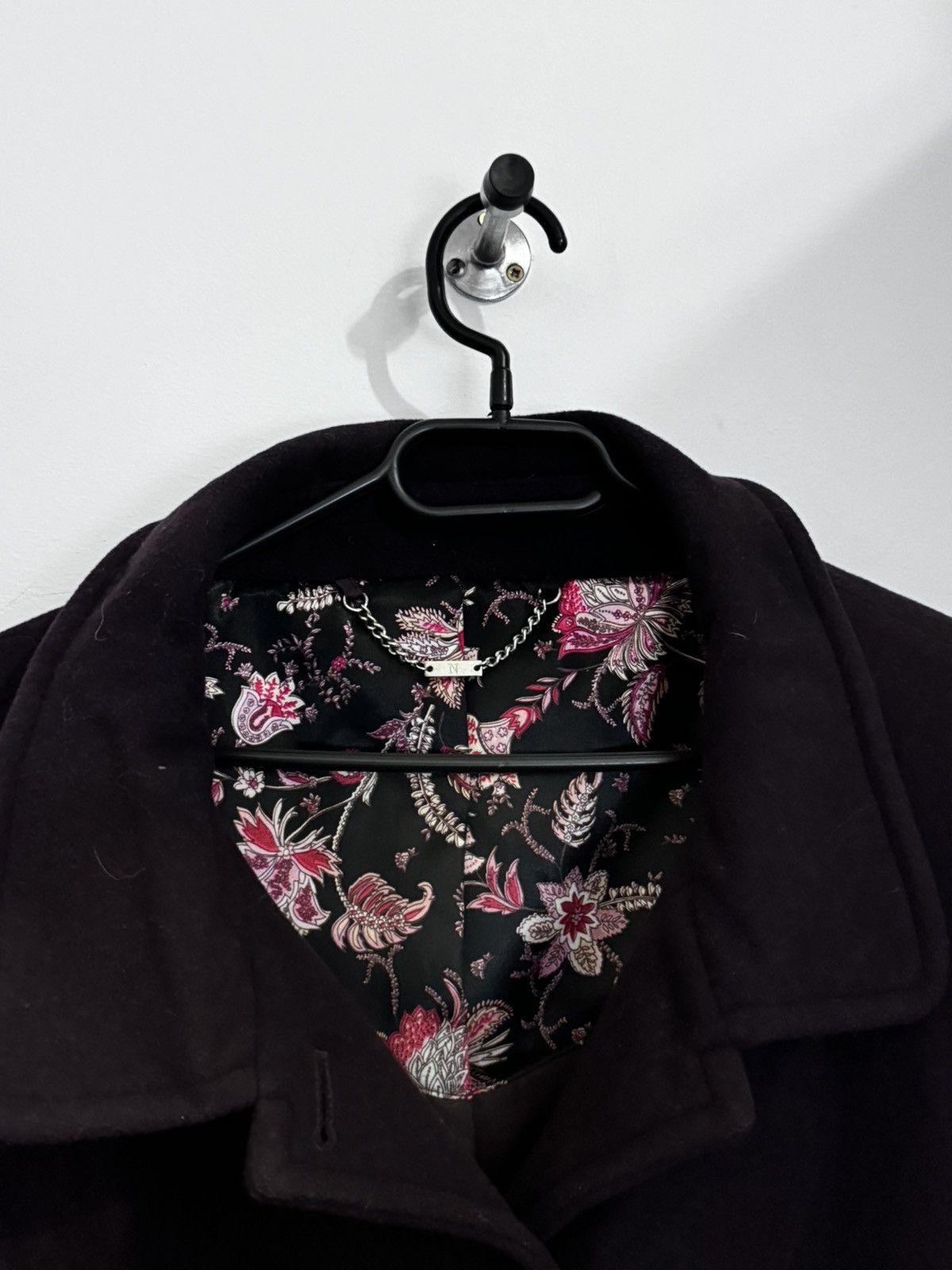 NEXT Next Luxury Italian Limonta Fabric Trench Coat Navy Blue Size XL / US 12-14 / IT 48-50 - 4 Thumbnail