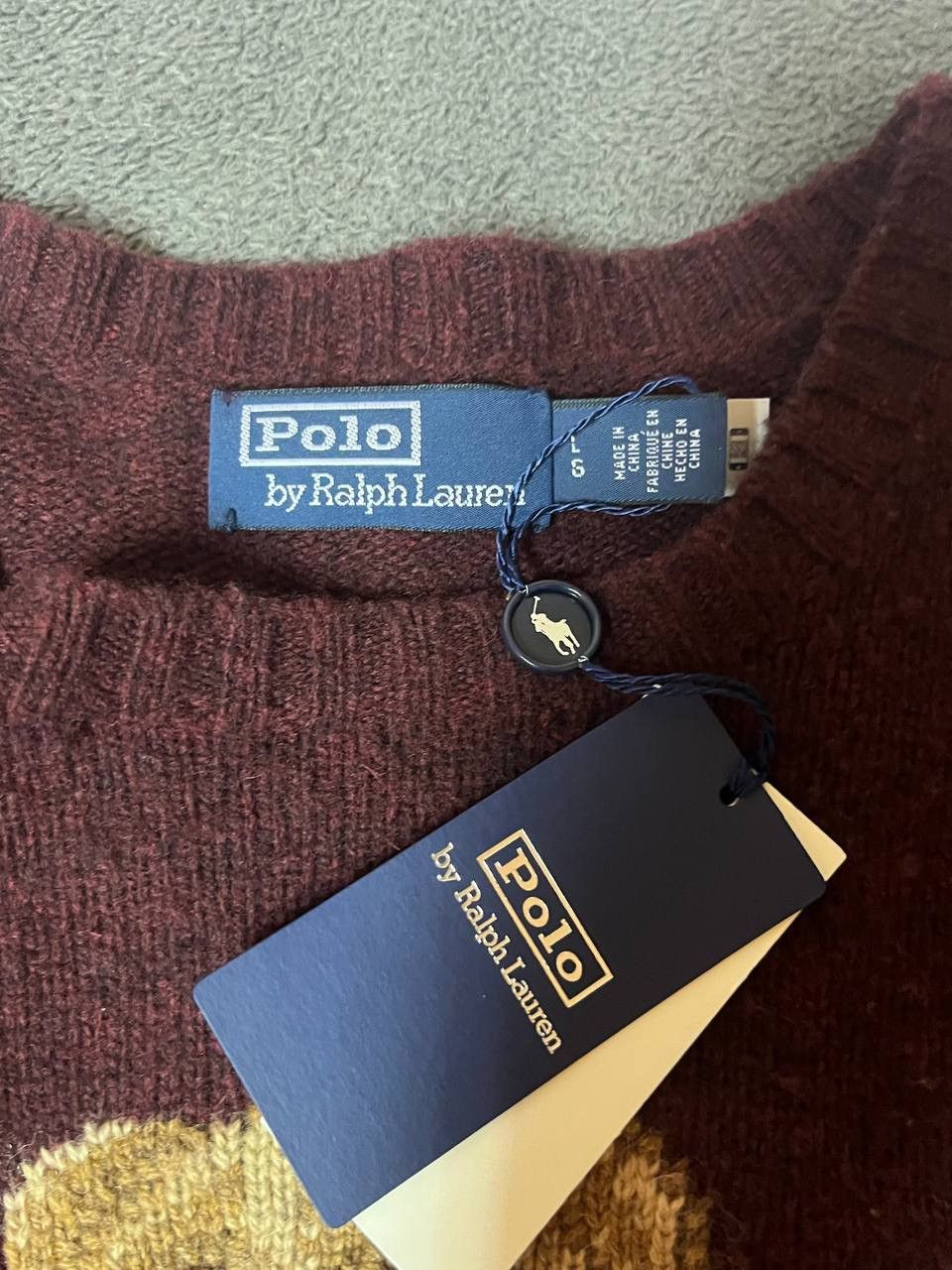 Polo Ralph Lauren Wool-cashmere sweater with Polo Bear Size US L / EU 52-54 / 3 - 3 Thumbnail