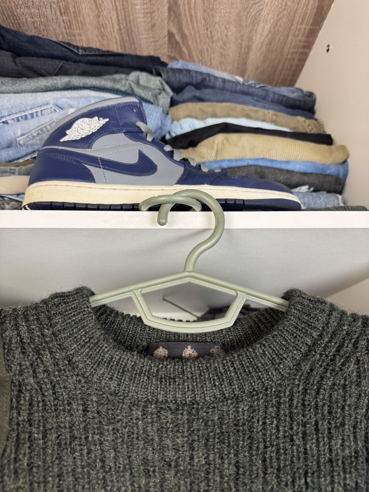 Barbour Barbour Tyne Sports Crew Sweater XL Olive 100% Pure New Wool Size US XL / EU 56 / 4 - 4 Thumbnail