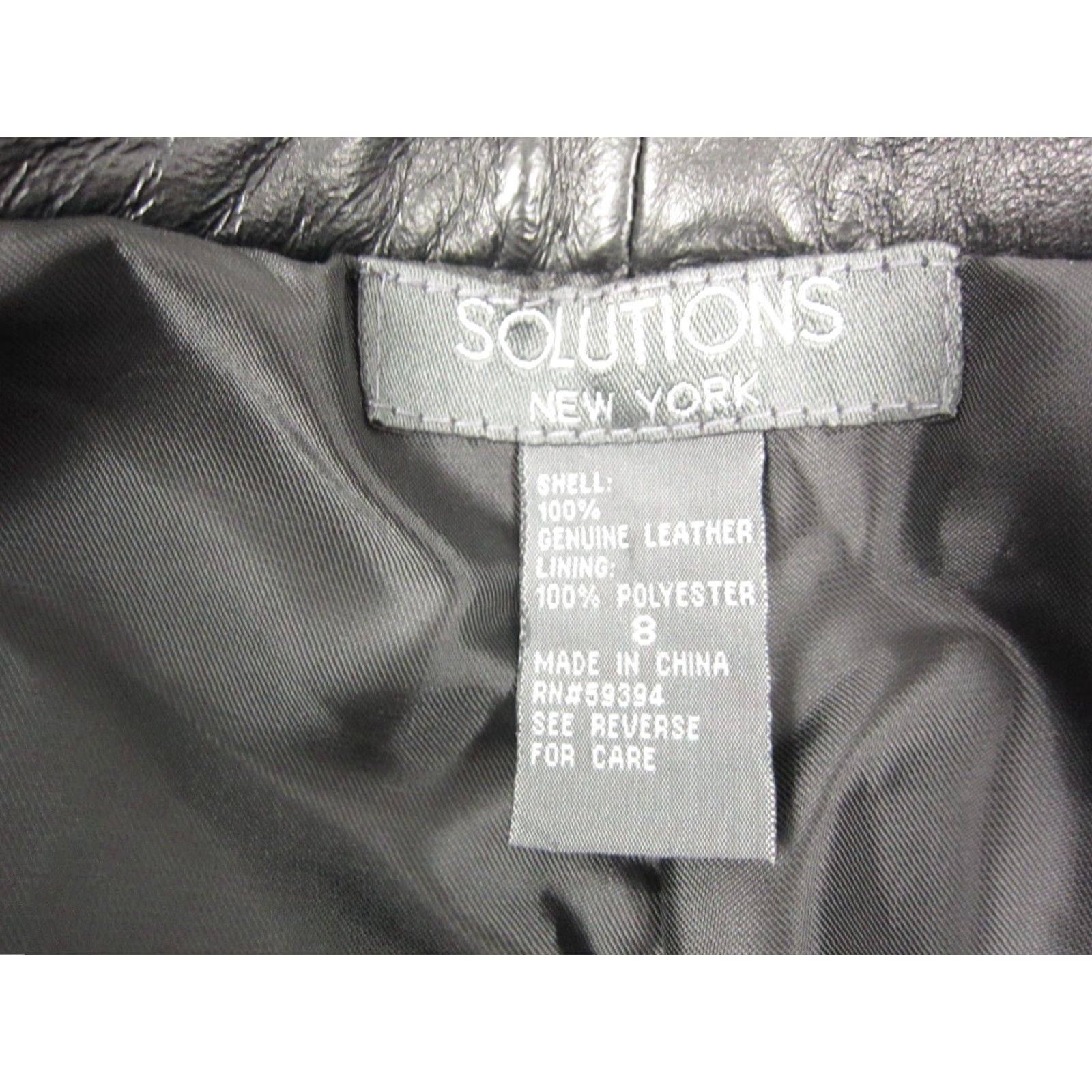 Vintage VINTAGE SOLUTIONS New York Leather Pants Womens 8 Black Straight Ankle Pockets Mens Size 30" / US 8 / IT 44 - 4 Thumbnail