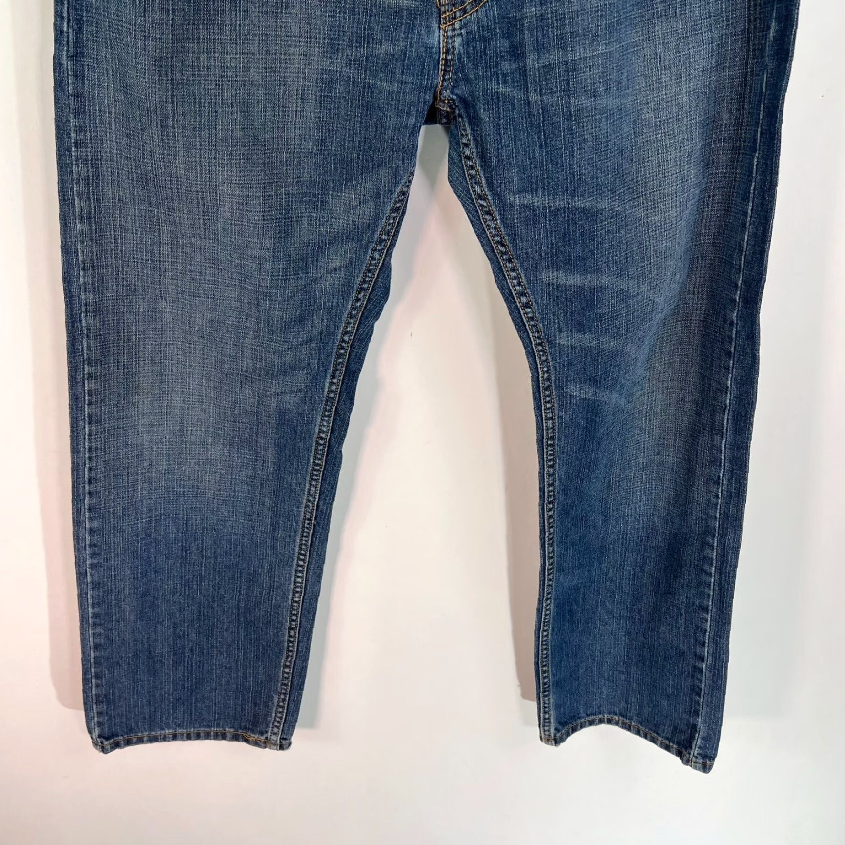 Levi's Levi's 505 Jeans Mens 34X28 Blue Regular Fit Straight Casual Size US 34 / EU 50 - 3 Thumbnail