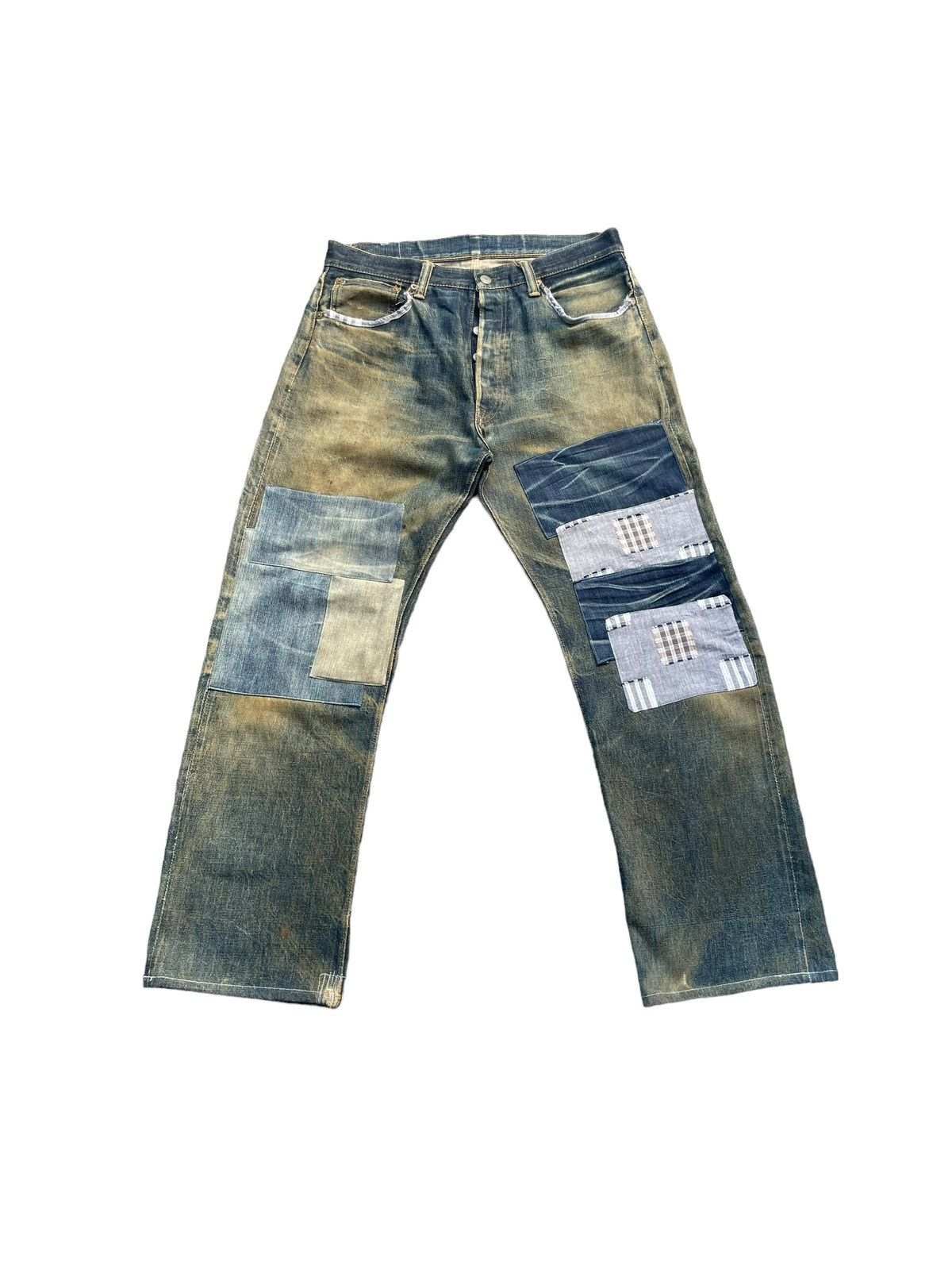 Japanese Brand × Vintage Vintage Gleem Selvedge Distresed Denim Size US 34 / EU 50 - 2 Thumbnail
