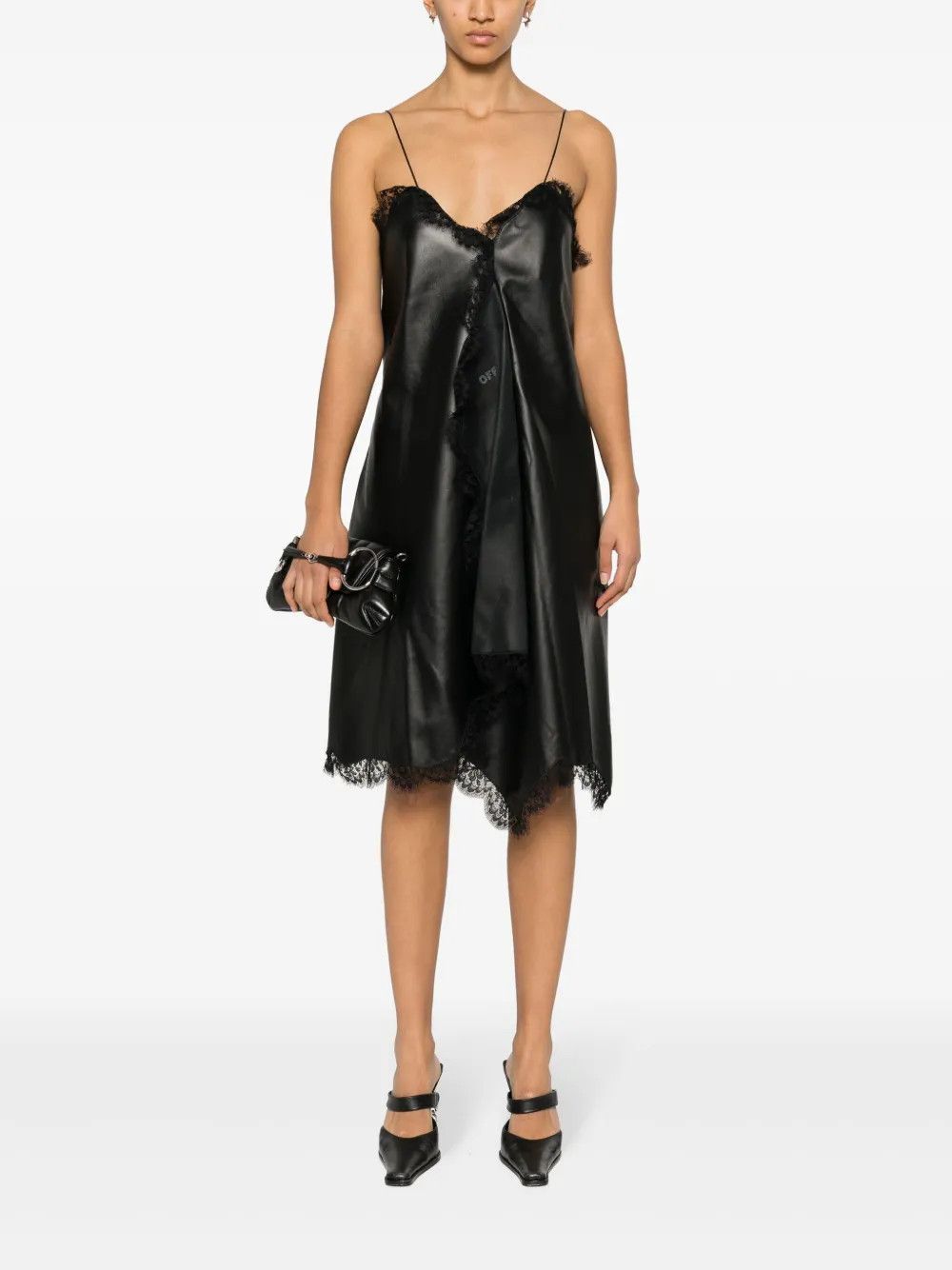 Off-White o1y1125 Midi Dress in Black Size XS / US 0-2 / IT 36-38 - 5 Thumbnail