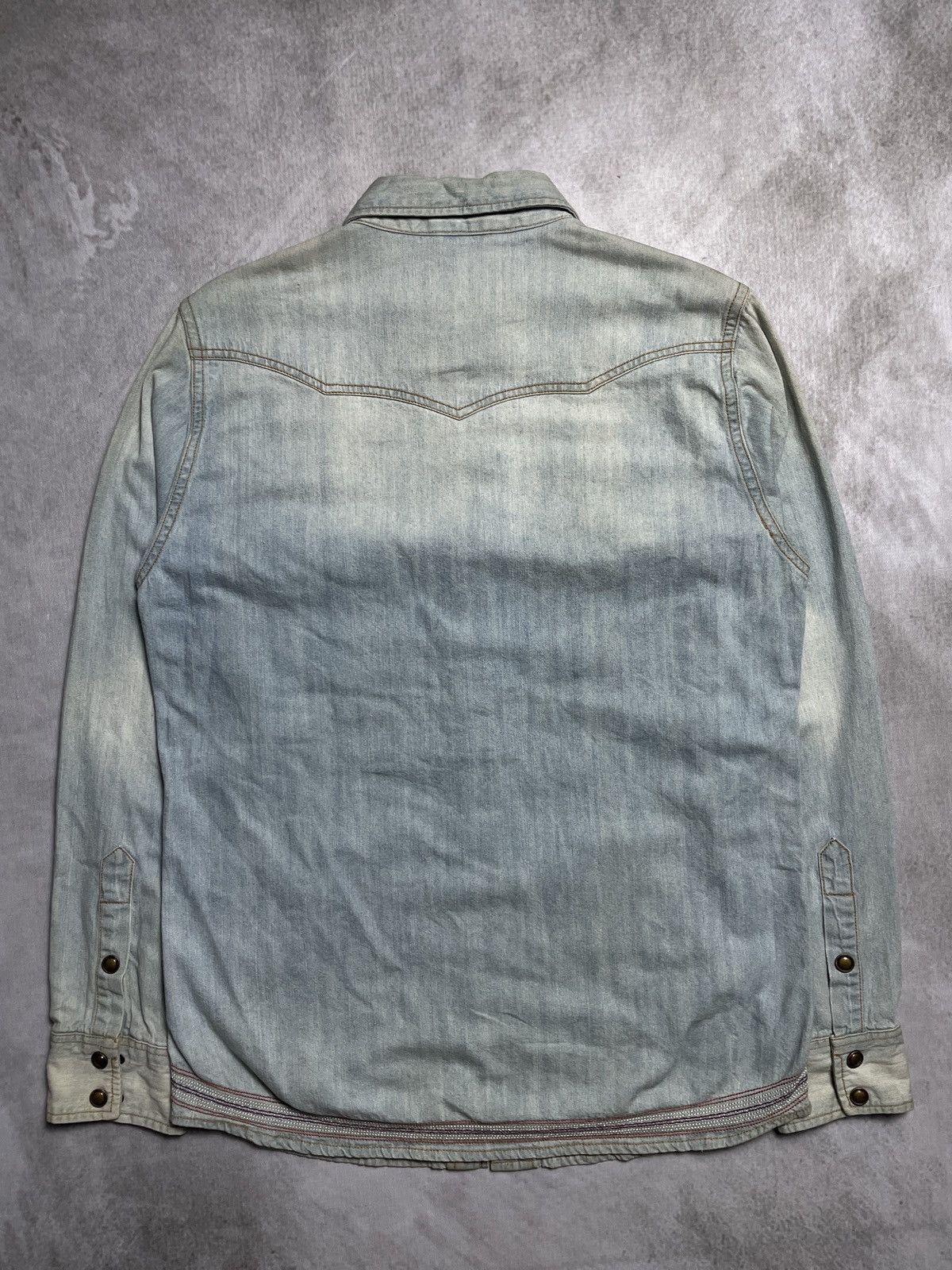 PPFM 2000’s iLLs - Sashiko Stitch Button Faded Shirt Size US M / EU 48-50 / 2 - 11 Thumbnail