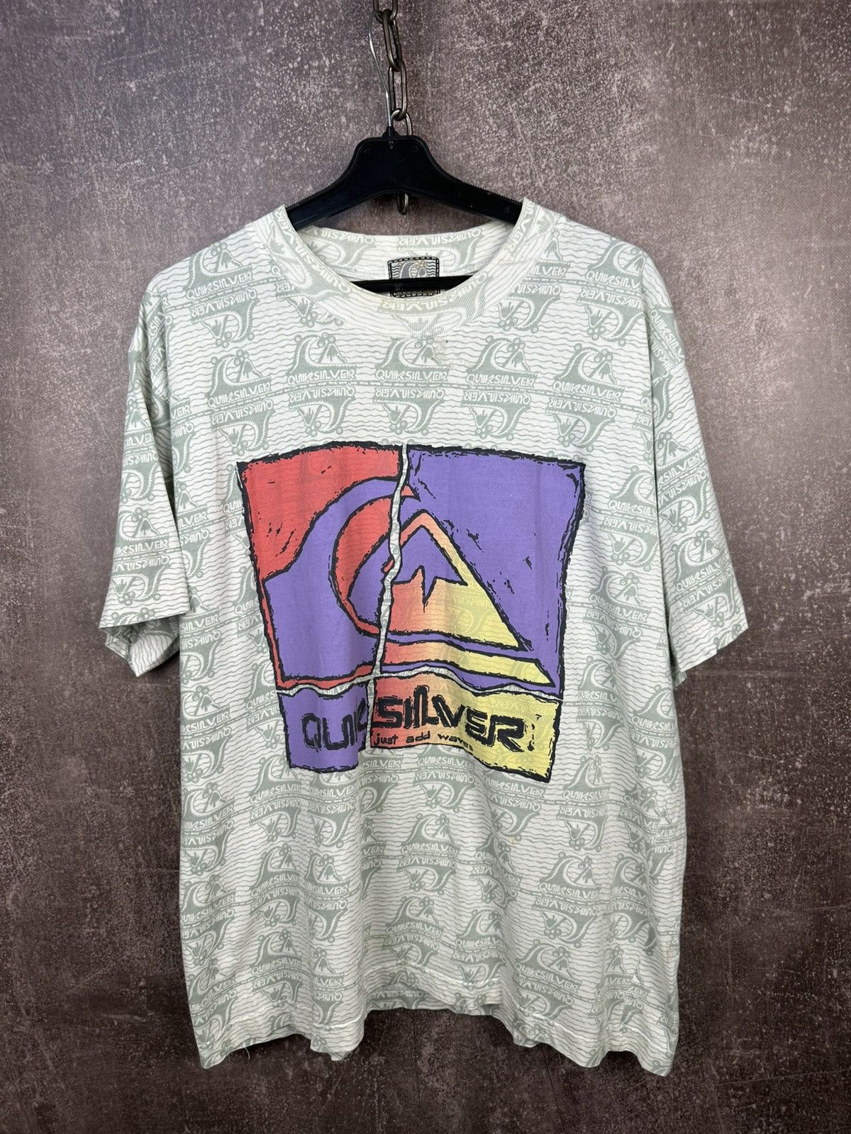 Quiksilver Vintage Quiksilver Shirt Mens M Gray 90s Surf Skate RARE Size US M / EU 48-50 / 2 - 1 Thumbnail
