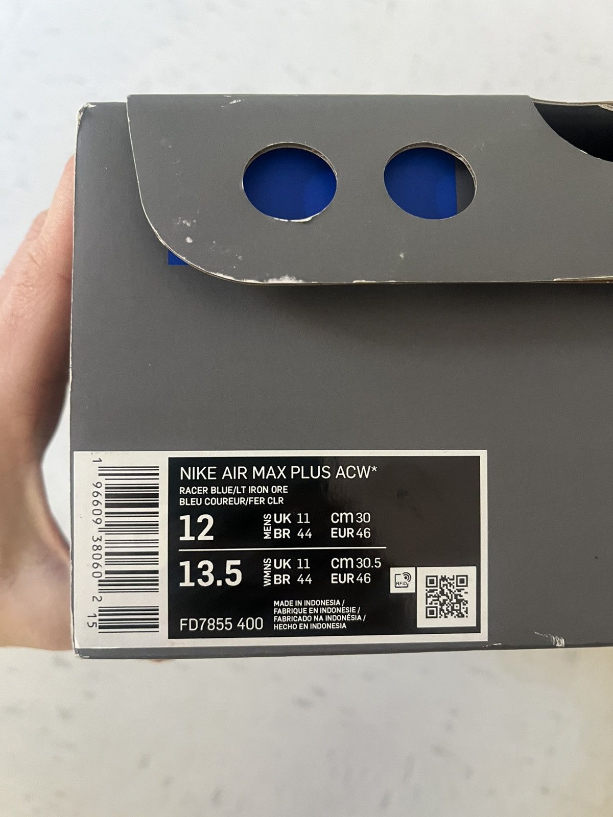 A-COLD-WALL* × Nike A Cold Wall x Nike TN Blue Size US 12 / EU 45 - 8 Thumbnail