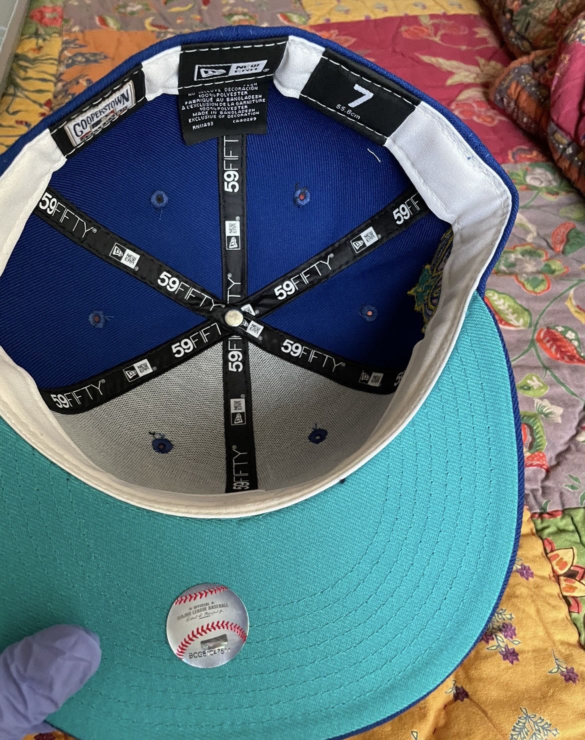 New Era Blue Los Angeles Angels 40th Anniversary Fitted Hat Size ONE SIZE - 3 Thumbnail