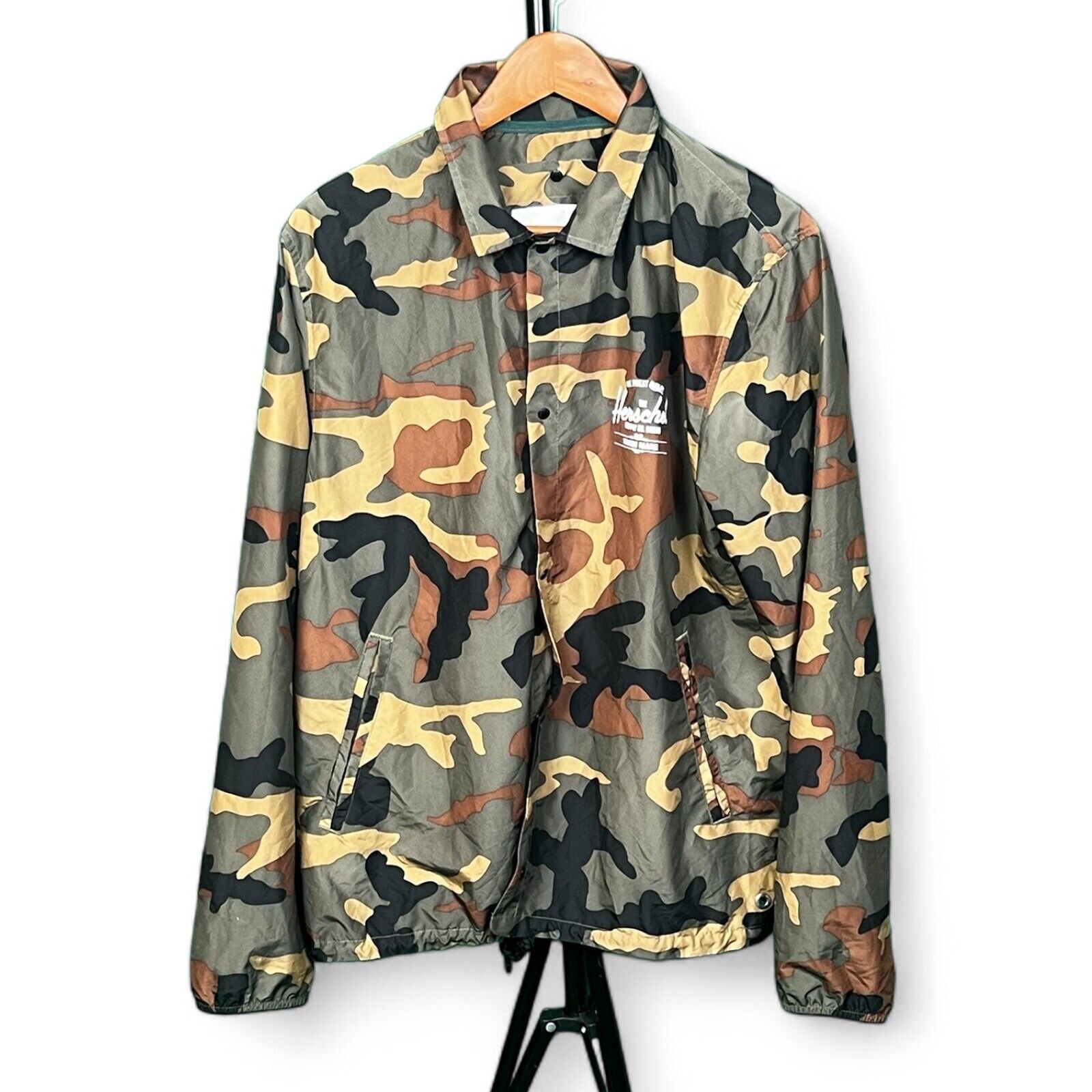 Herschel Supply Co. Herschel Supply Co Jacket Medium Full Zip Camo Windbreaker Size US M / EU 48-50 / 2 - 2 Thumbnail