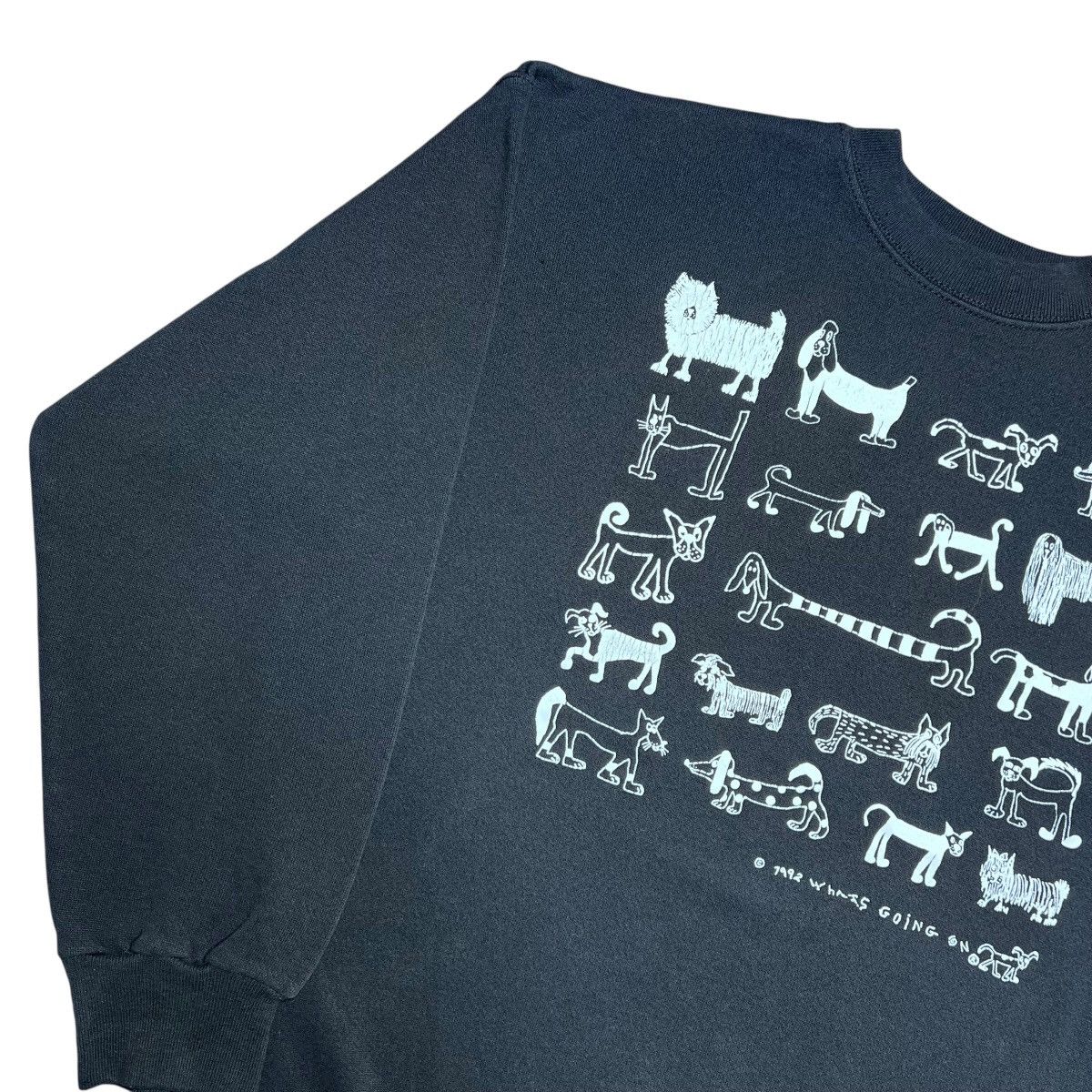 Other Vintage 1992 Different Dog Breeds What’s Going On Sweatshirt Size US L / EU 52-54 / 3 - 14 Thumbnail