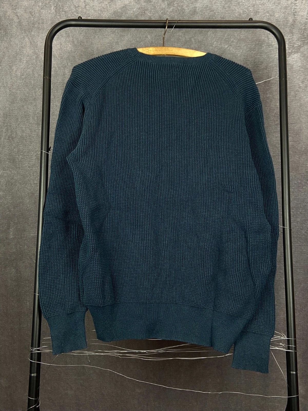 Allsaints AllSaints Knit Sweater Navy Cotton Wool Blend L Size US L / EU 52-54 / 3 - 5 Thumbnail