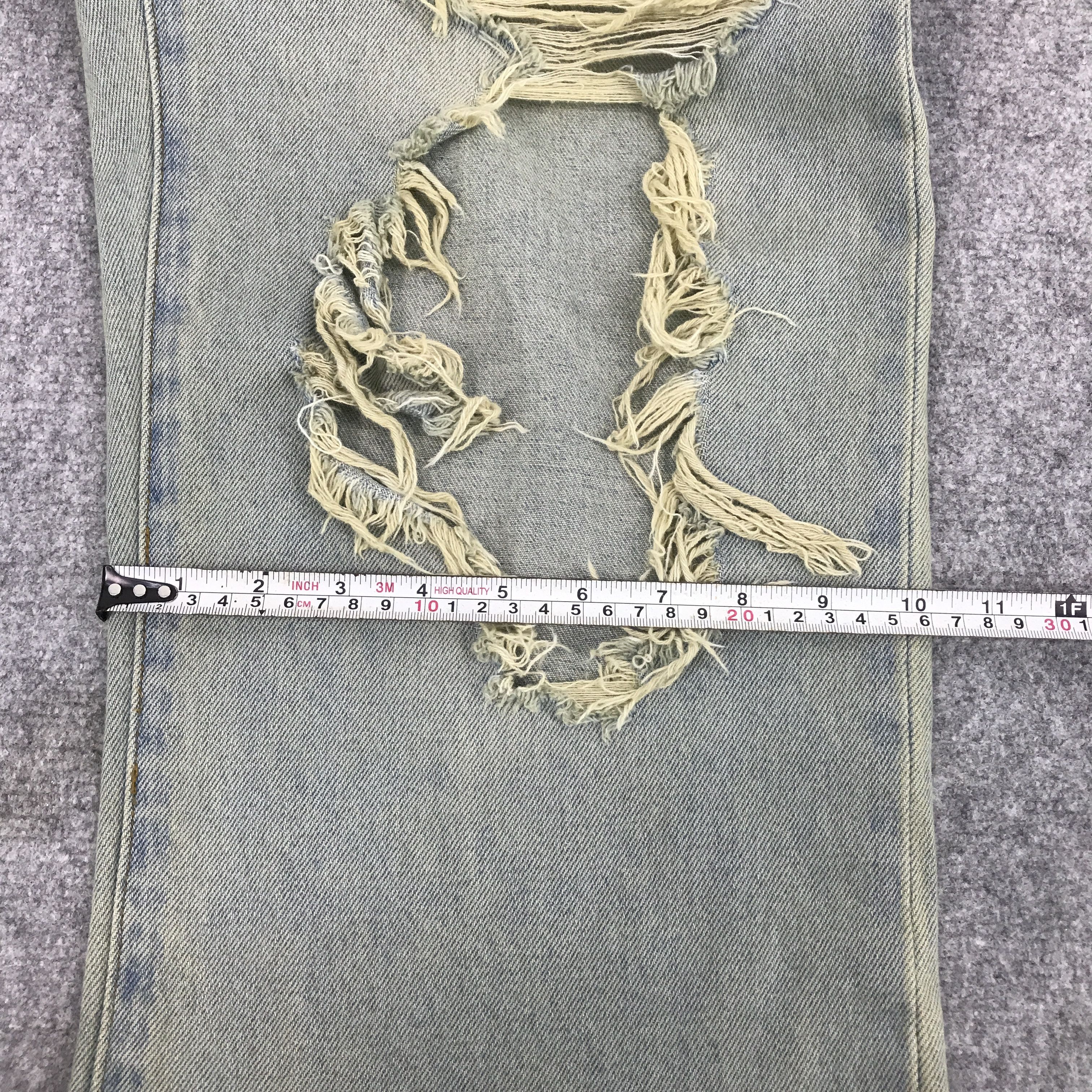 Japanese Brand Japan fashion style the standard distressed Baggy jean Size US 29 - 11 Thumbnail