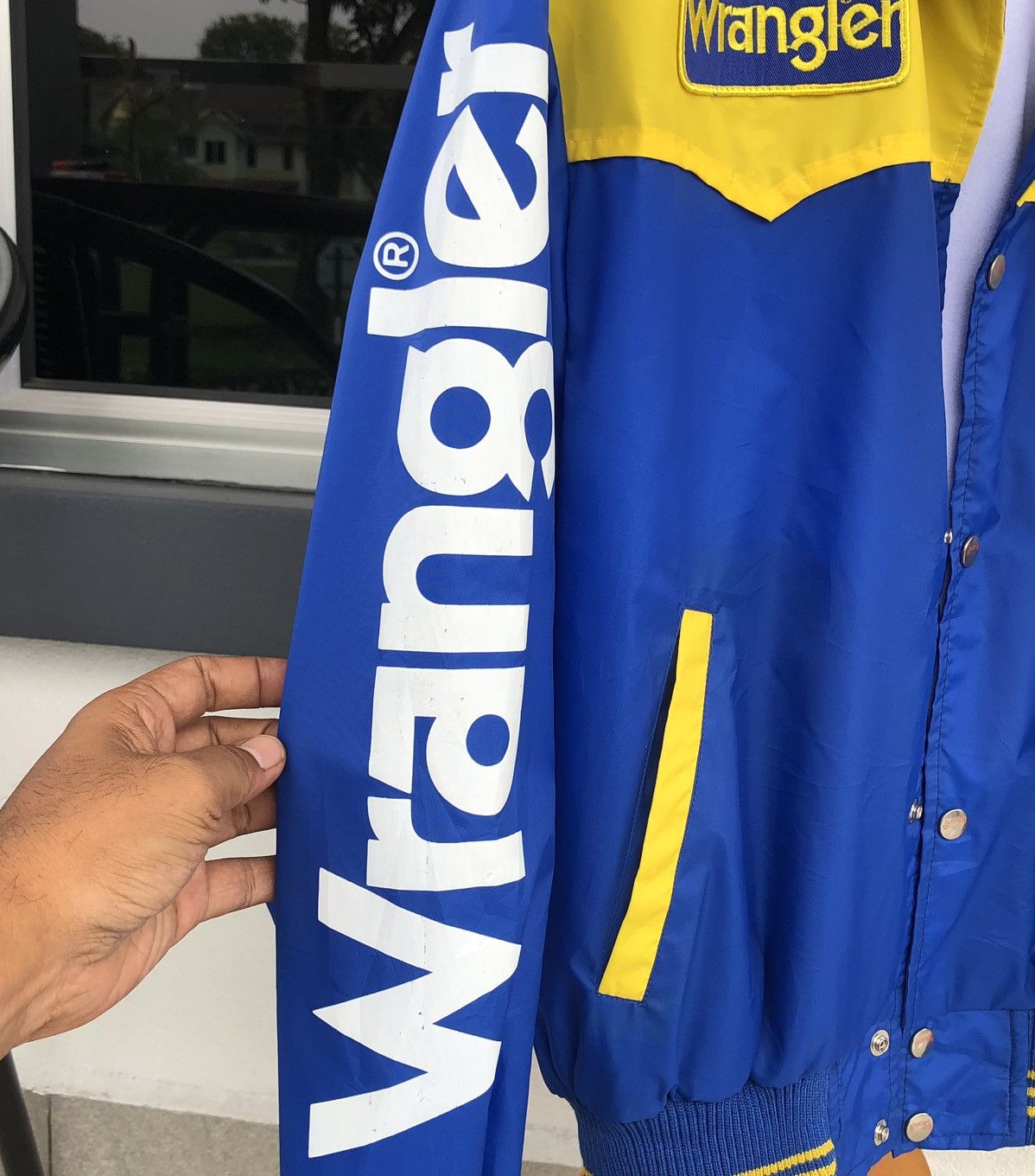 Wrangler Vintage Rare Wrangler 86’JAPAN Super Cross Satin jacket Size US M / EU 48-50 / 2 - 3 Thumbnail