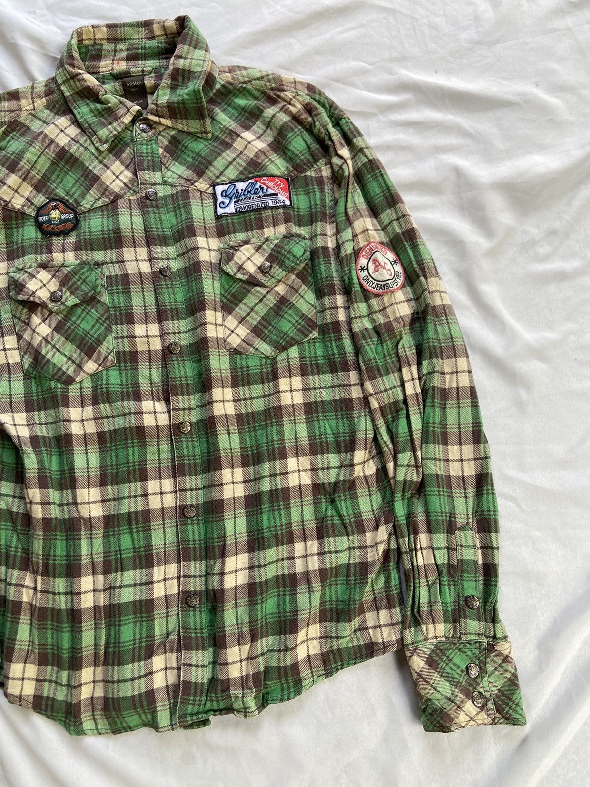 If Six Was Nine JAPANESE AGATE LABEL ROCK BUTTON BUTTON DOWN SHIRT Size US L / EU 52-54 / 3 - 4 Thumbnail