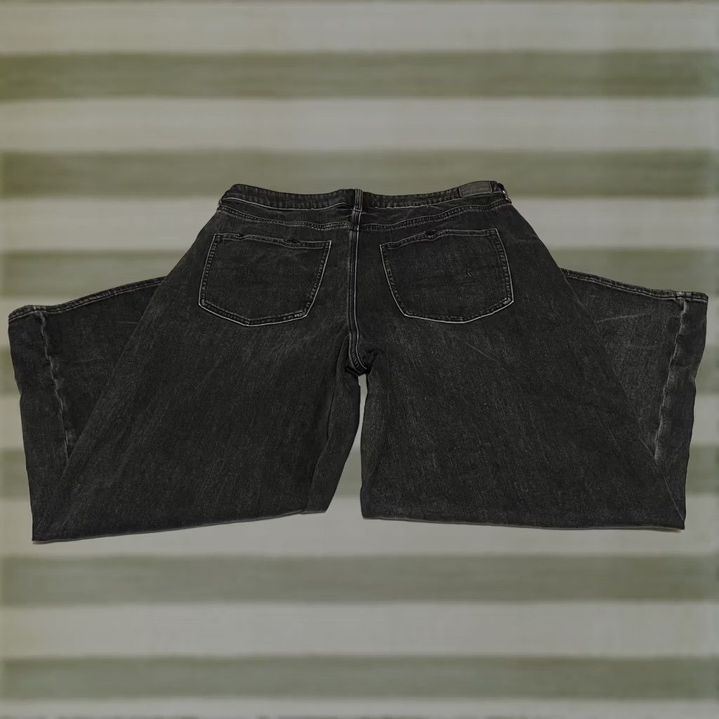 American Eagle Outfitters VINTAGE? No — American Eagle Outfitters Super High Rise Baggy Wide Leg Distressed Jeans 18 Reg 38x28 Black Women Jeans Distressed 90s Inspired? Size 40" / US 18 - 1 Thumbnail