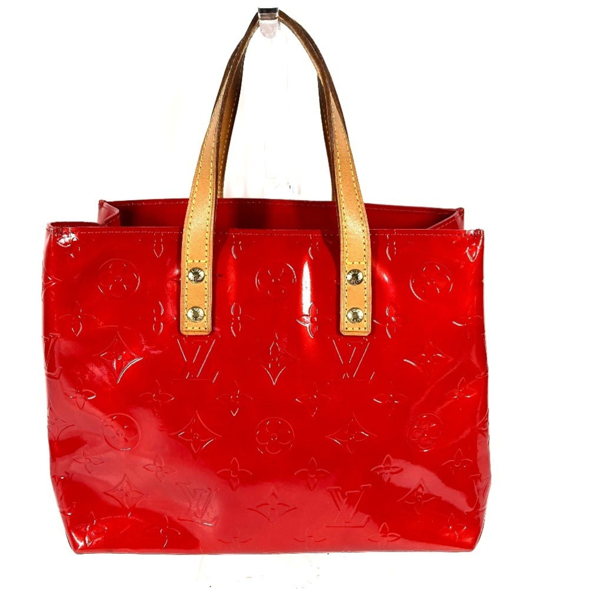 LOUIS VUITTON M91088 Monogram Vernis Reed PM Tote Bag/Handbag Vernis Men's/Women's Rouge Red