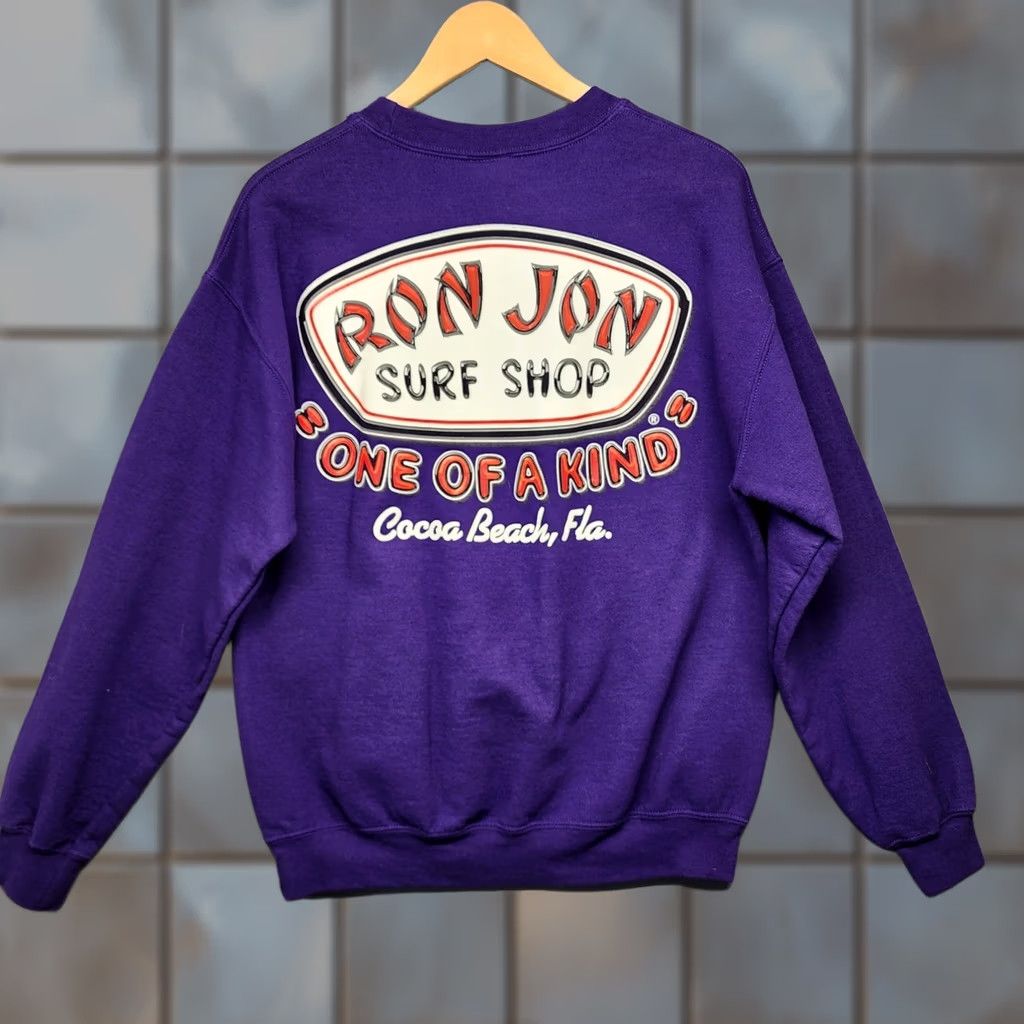 Ron Jon Surf Shop Ron Jon Surf Shop Cocoa Beach, FL Mens Sweatshirt Medium Purple Crewneck Size US M / EU 48-50 / 2 - 1 Thumbnail