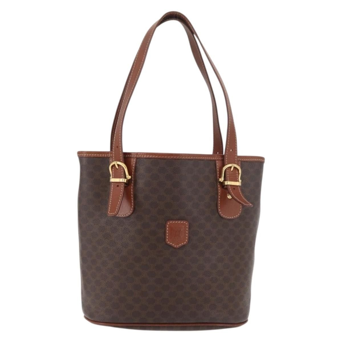 Celine Celine Vintage Macadam Tote bag Canvas and Leather Size ONE SIZE - 1 Thumbnail