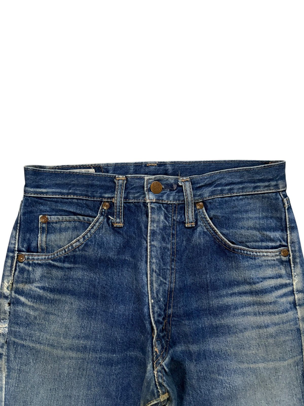 Japanese Brand × Jean Vintage Japanese Brand Mud Wash Painted Flare Jeans Size 27" / US 4 / IT 40 - 4 Thumbnail