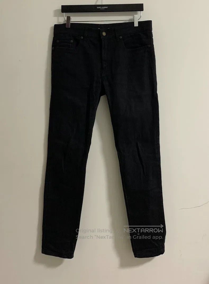 Saint Laurent Paris Saint Laurent Paris Black Basic Denim Pants Size US 33 - 1 Thumbnail