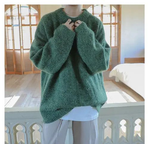 VIBE Green Knit Sweater Size US M / EU 48-50 / 2 - 1 Thumbnail
