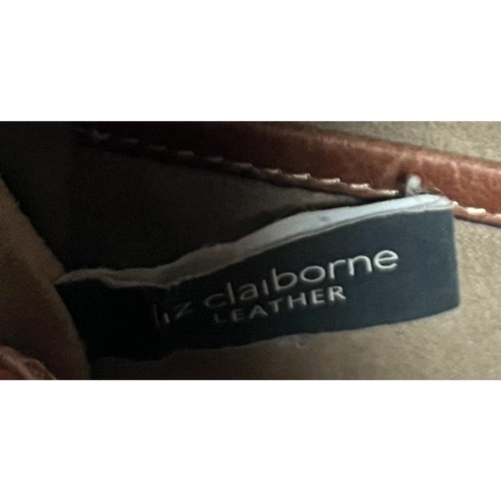 Liz Claiborne Liz Claiborne Shoulder Bag Womens Large Brown Leather Western Floral Studded Size ONE SIZE - 3 Thumbnail