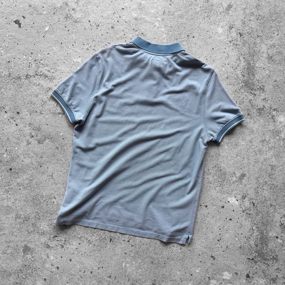 C.P. Company × Vintage C.P. Company Men Vintage Blue Short Sleeve Cotton Polo Shirt Size US S / EU 44-46 / 1 - 2 Thumbnail