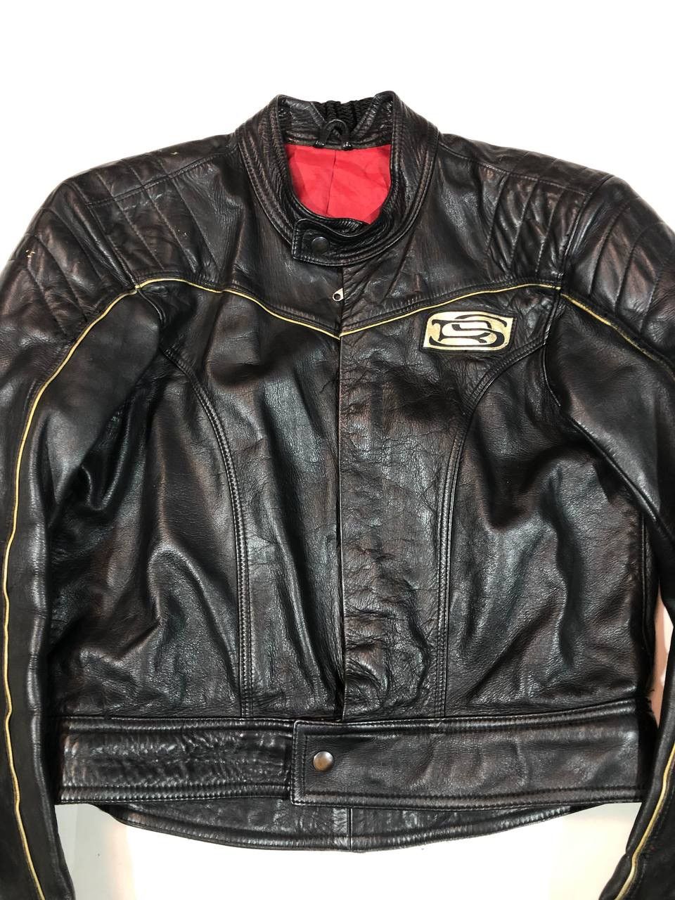 Other Leder Vintage Racing Moto Jacket Black Size US M / EU 48-50 / 2 - 4 Thumbnail