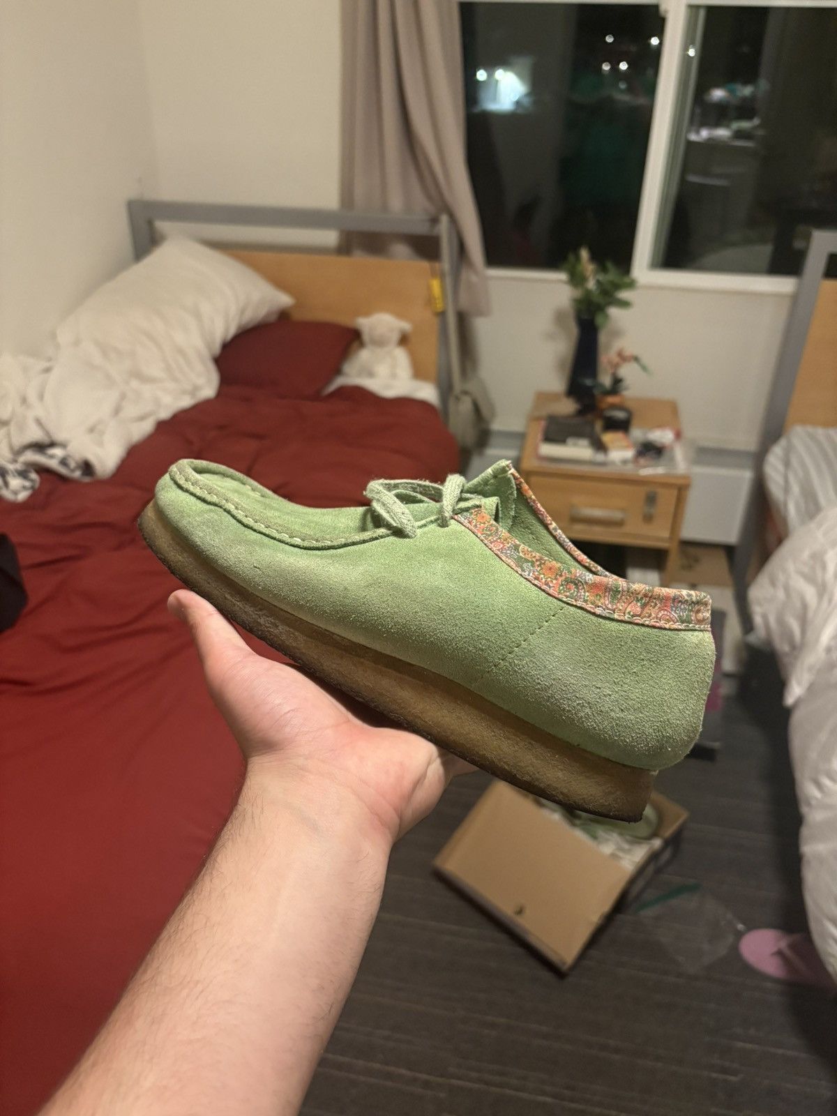 Clarks × Stussy STÜSSY X CLARKS WALLABEES Cactus Green Paisley 10.5 Stussy Size US 10.5 / EU 43-44 - 8 Thumbnail