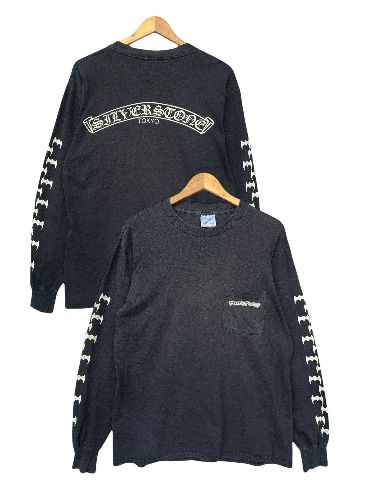 90s OLD CHROME HEATS ロングカットソー Chrome Hearts × Vintage Vintage 90s Faded Chrome Hearts Long