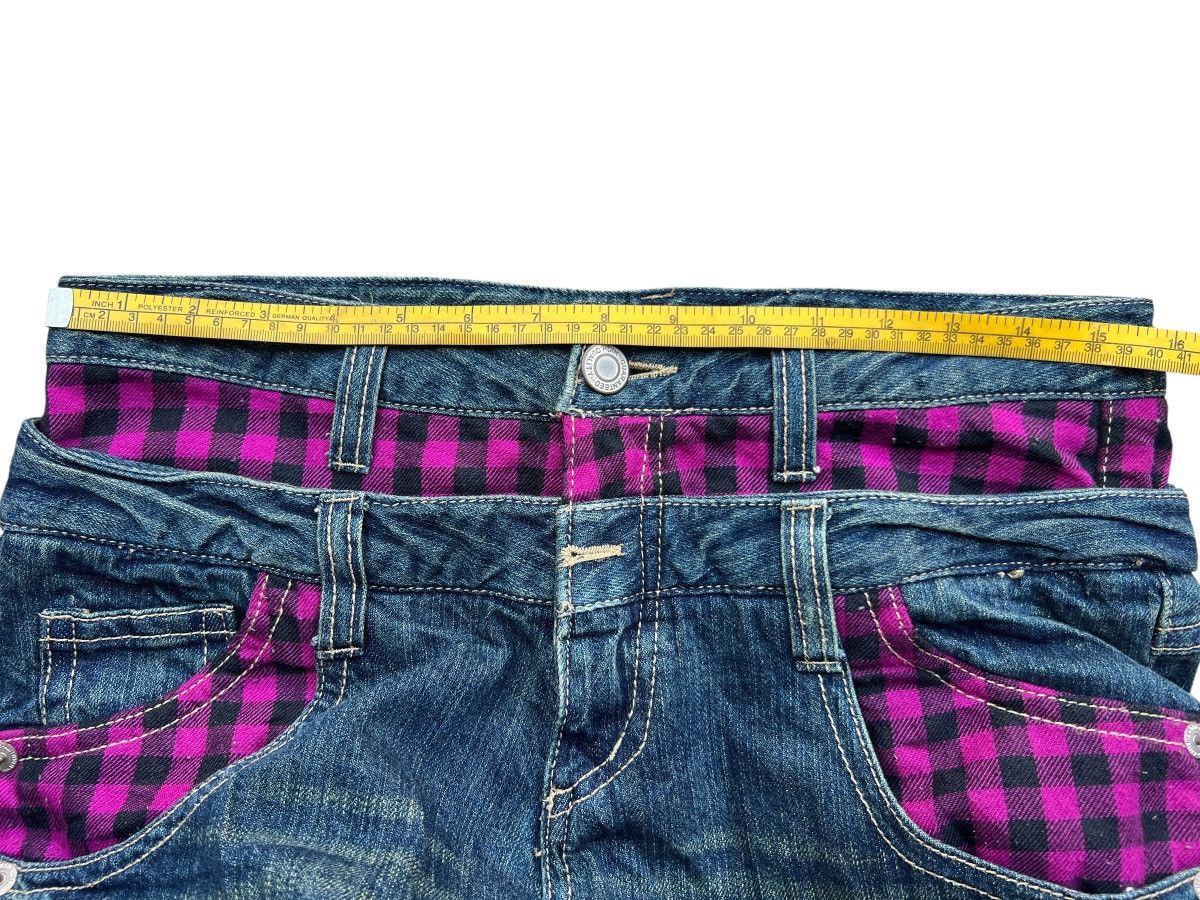 Japanese Brand Double Waist Japan Pleated Straight Denim Jeans 31x31.5 Size US 31 - 8 Thumbnail