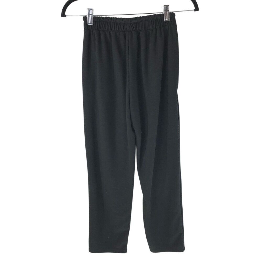Zara Zara Basic Womens Cropped Pants Black Adjustable Drawstring Size 22" - 2 Thumbnail