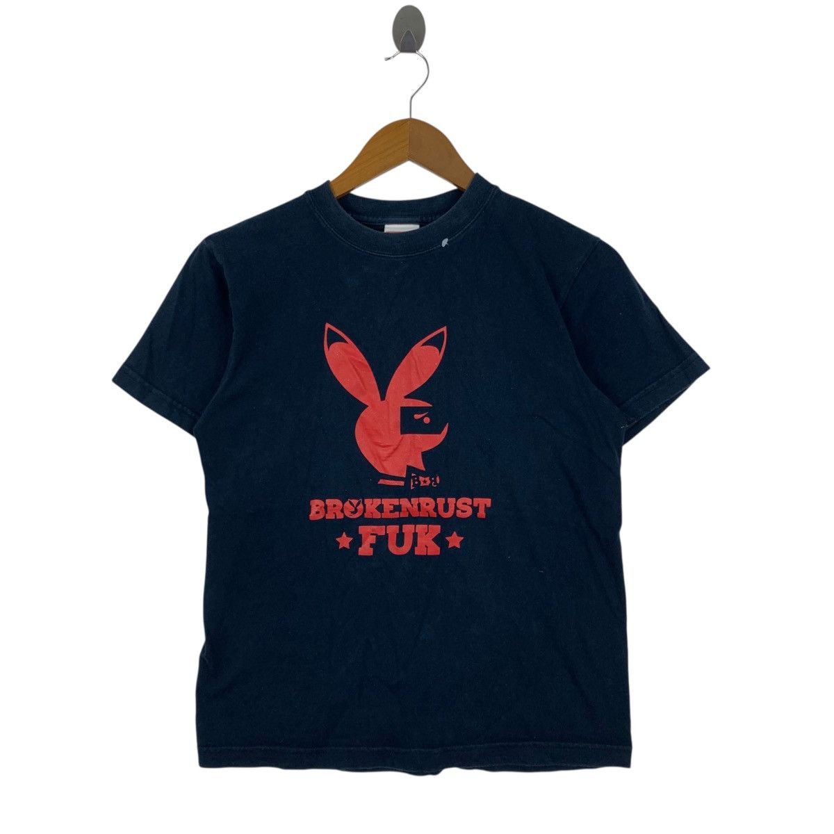 Japanese Brand BROKEN RUST FUK Japanese Band City Hardcore Playboy Tshirt Size US S / EU 44-46 / 1 - 1 Thumbnail
