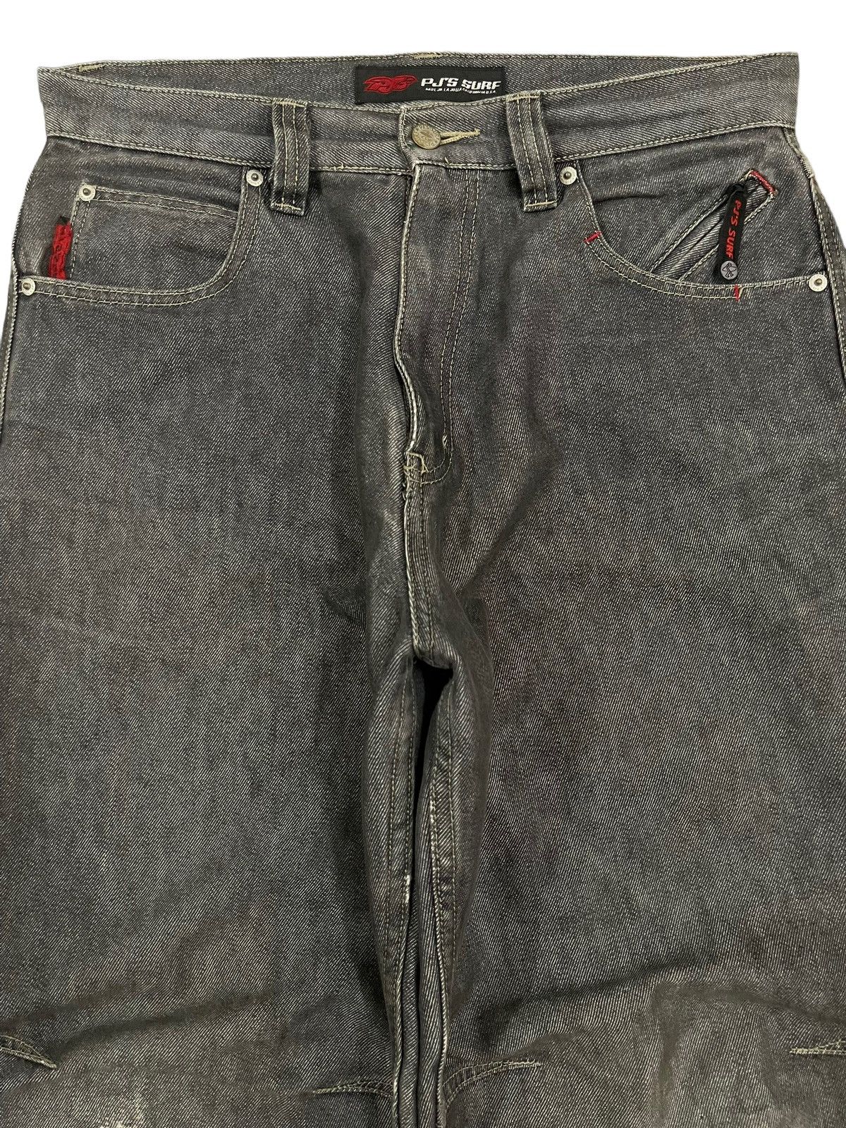 JNCO Vintage Japanese PJ’S Surf Distress Style Baggy Jeans Size US 32 / EU 48 - 3 Thumbnail