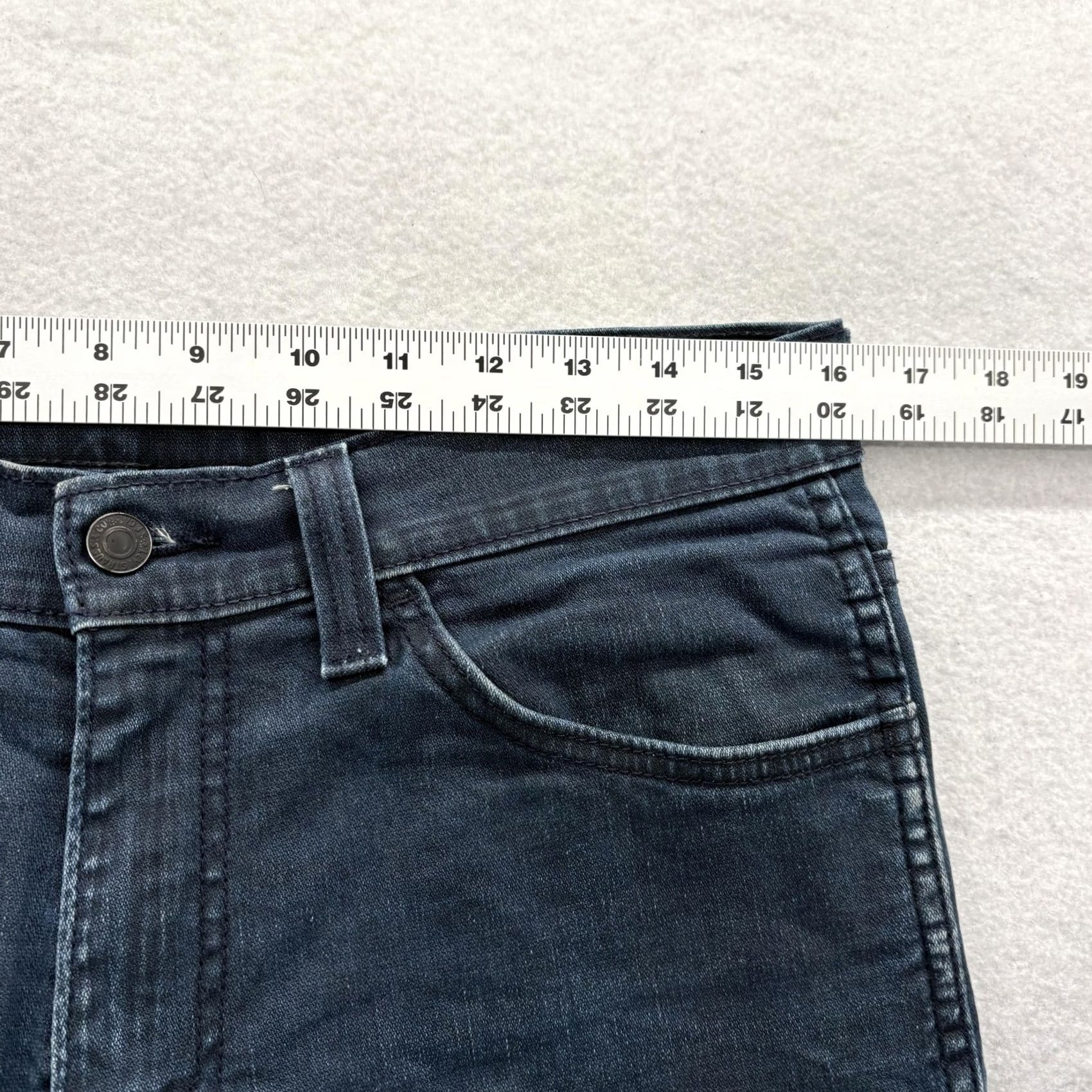 Levi's Levi's 511 Jeans Mens 32x32 Blue Dark Wash Slim Straight Stretch Denim Casual Jeans Size US 32 / EU 48 - 7 Thumbnail