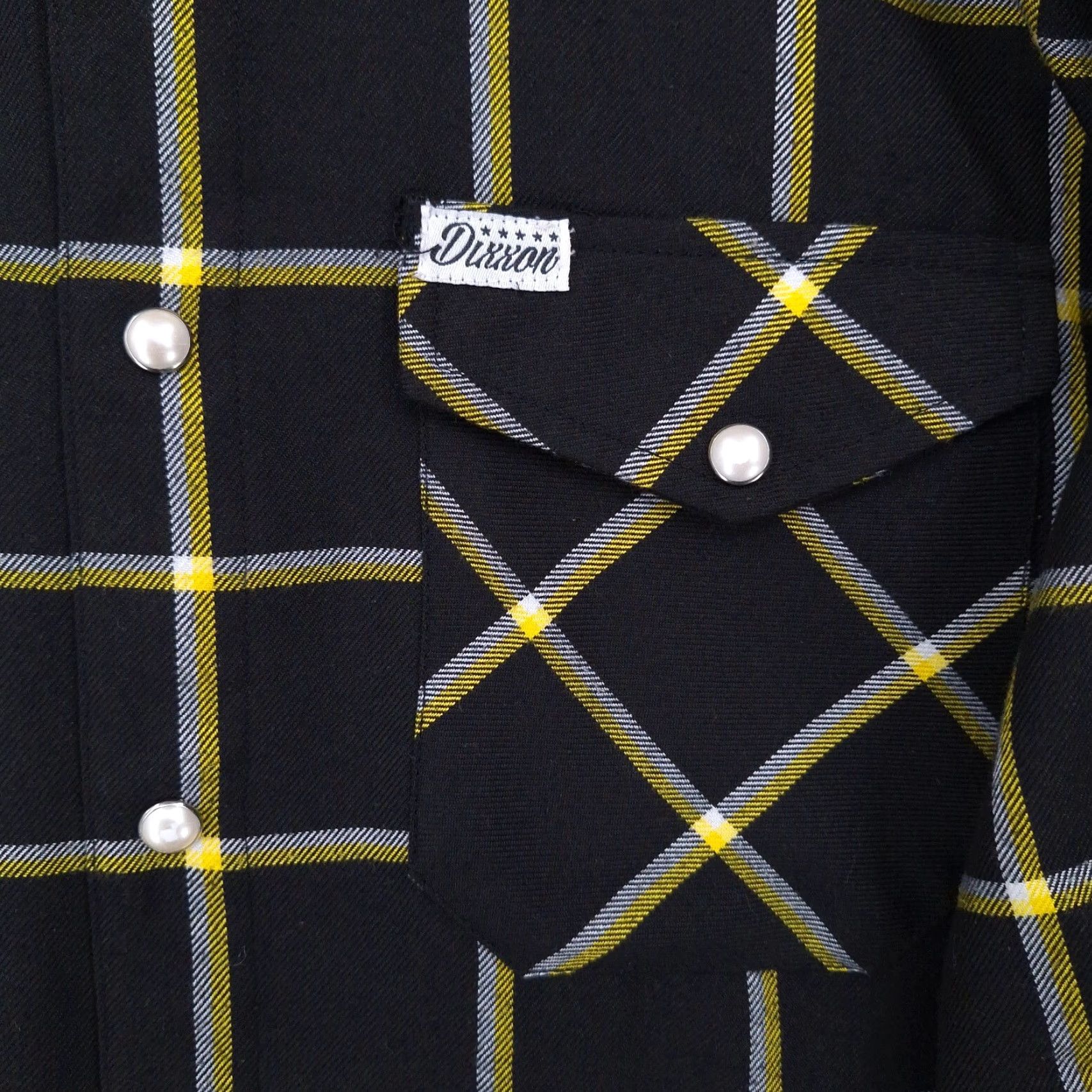 Vogue Dixxon Shirt Mens M Black Plaid Flannel Button-Up Long Sleeve Vogue Tyres Size US M / EU 48-50 / 2 - 4 Thumbnail