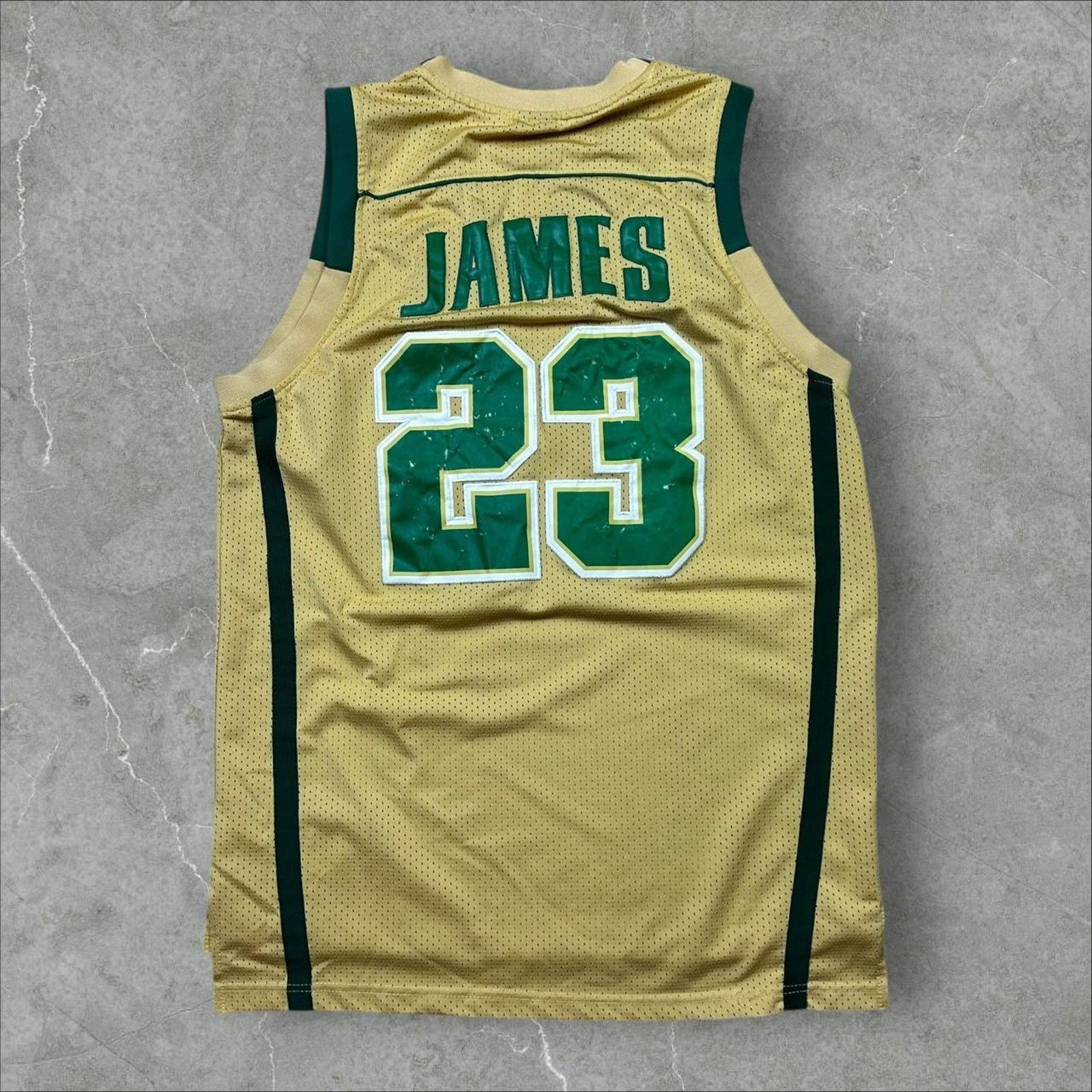 Nike Lebron James Highschool Irish Jersey LARGE - Technical View