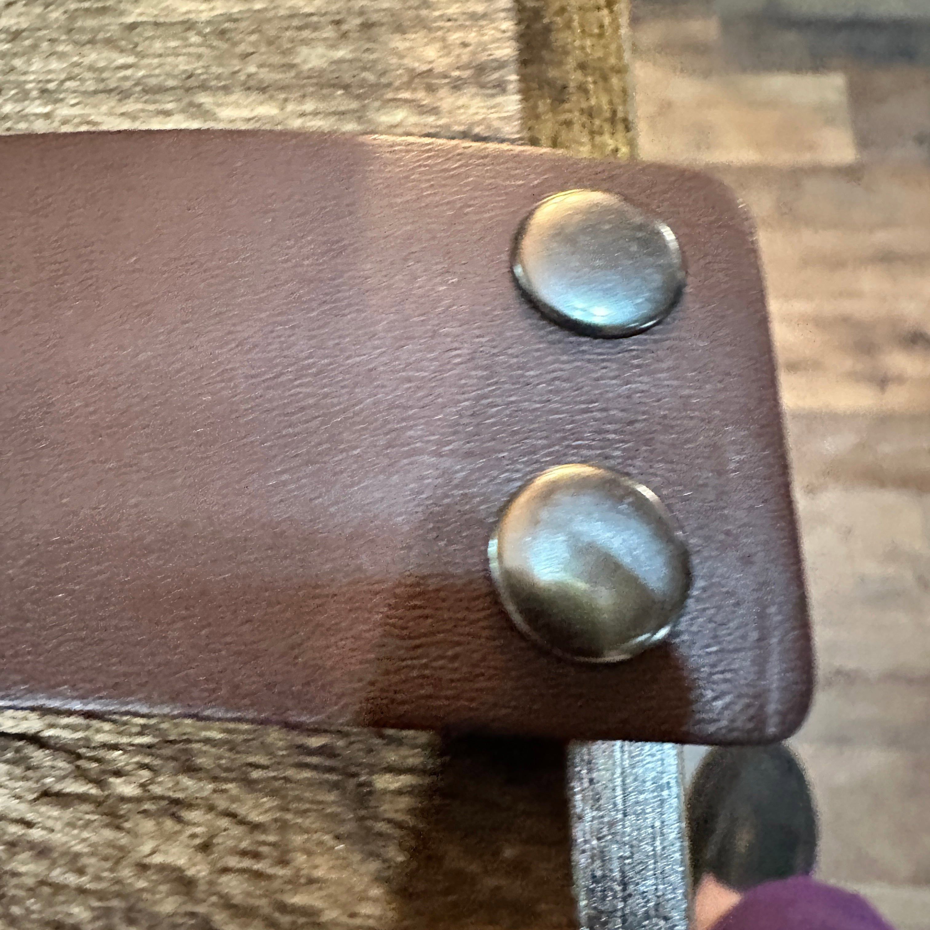 Other Hot Pink Stone and Dark Brown Leather Cuff Bracelet Size ONE SIZE - 9 Thumbnail