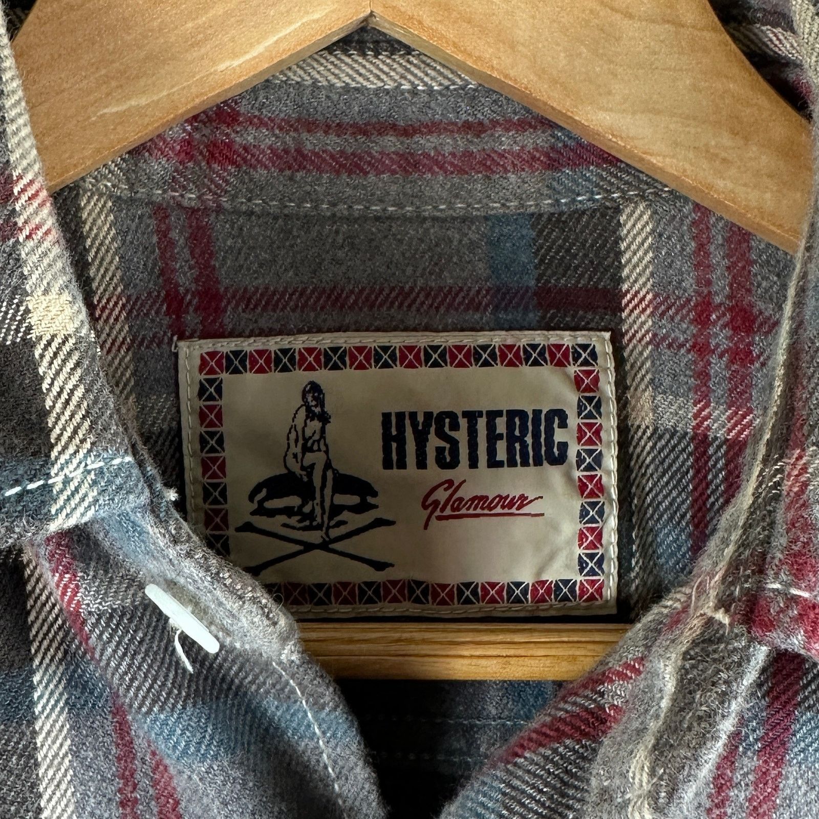 Hysteric Glamour Grey Plaid Flannel Shirt Size US S / EU 44-46 / 1 - 5 Thumbnail