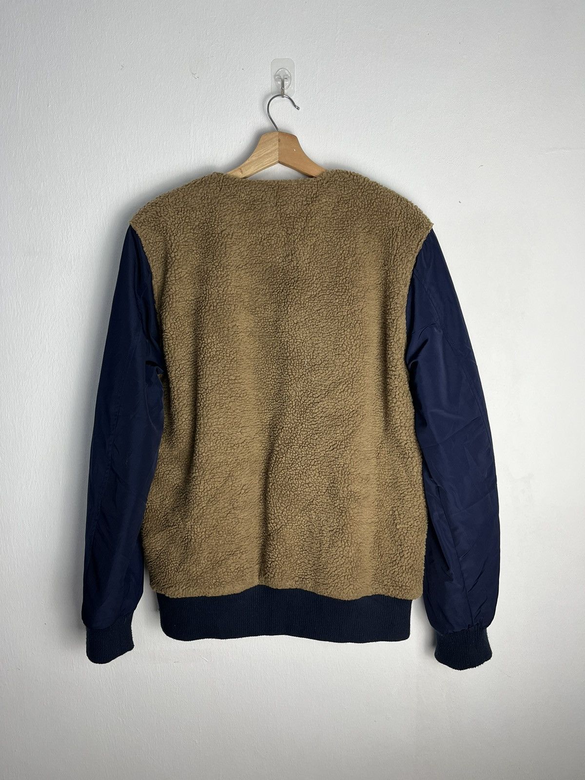 Japanese Brand URBAN RESEARCH HYBRID FLEECE SHERPA BOMBER JACKET Size US M / EU 48-50 / 2 - 5 Thumbnail