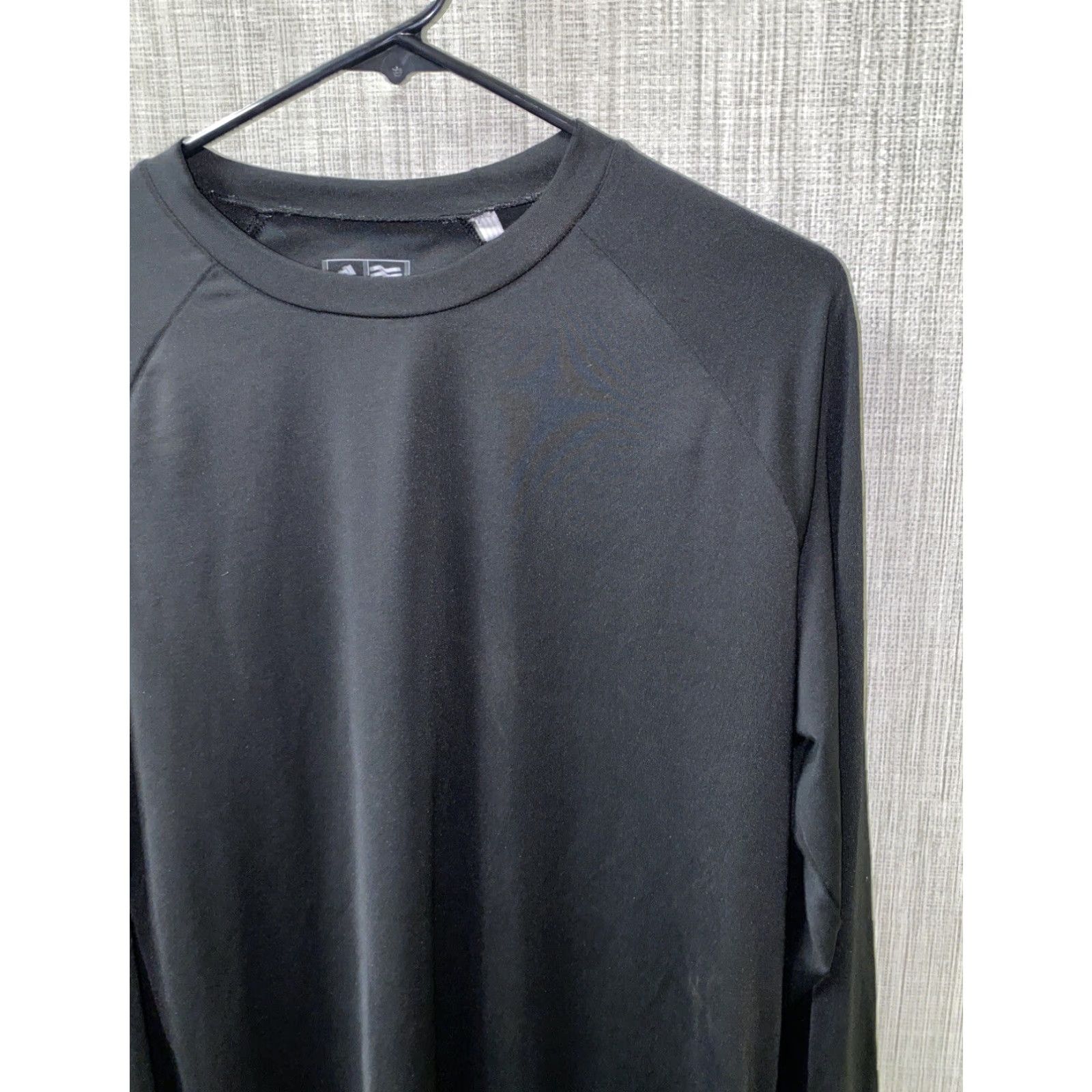 Adidas Adidas Mens Black Long Sleeve Athletic Running T-Shirt Size M Size US M / EU 48-50 / 2 - 2 Thumbnail