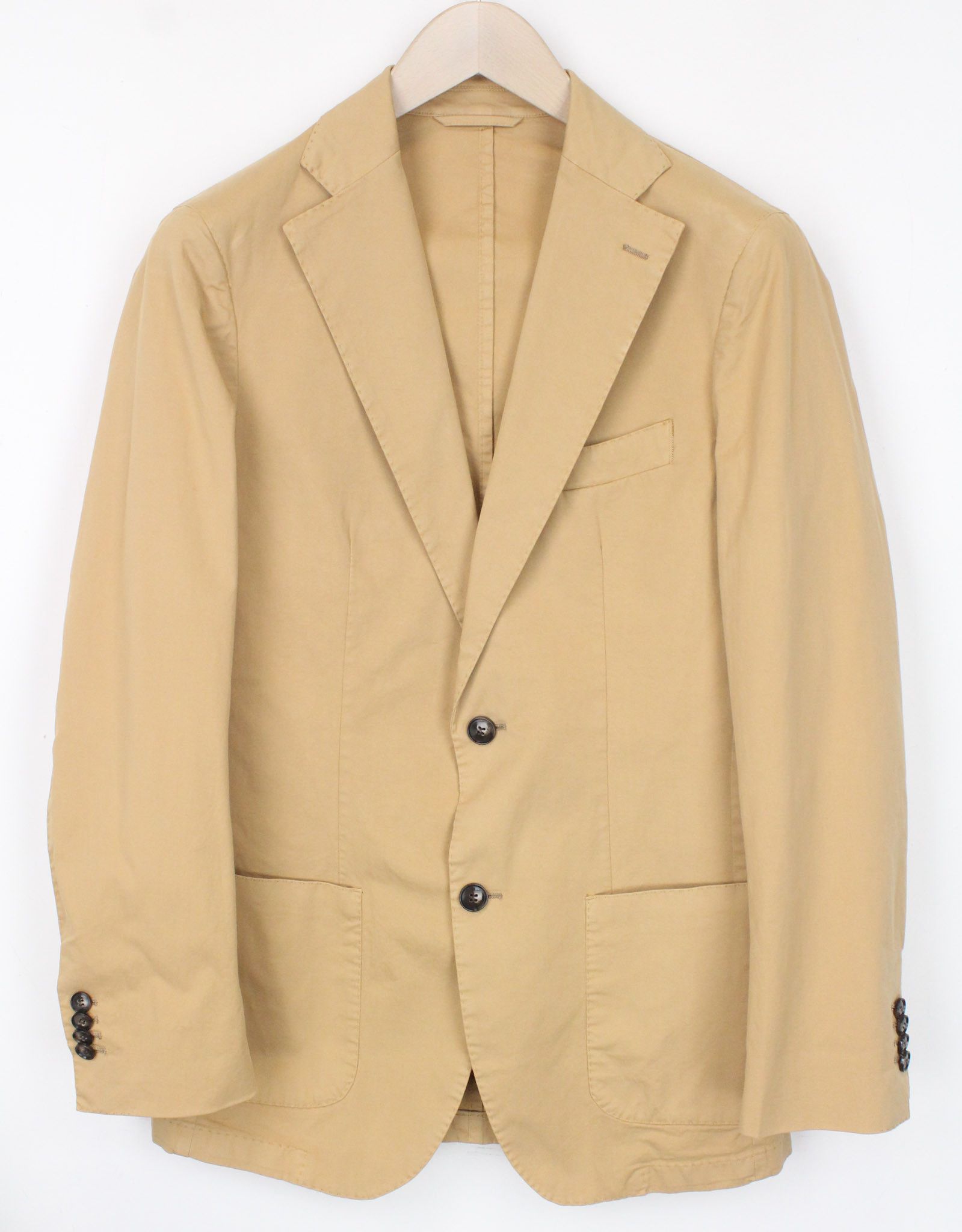 image of Suitsupply Havana Uk34R Brown Slim Cotton Stretch Unlined Blazer 72167, Men's